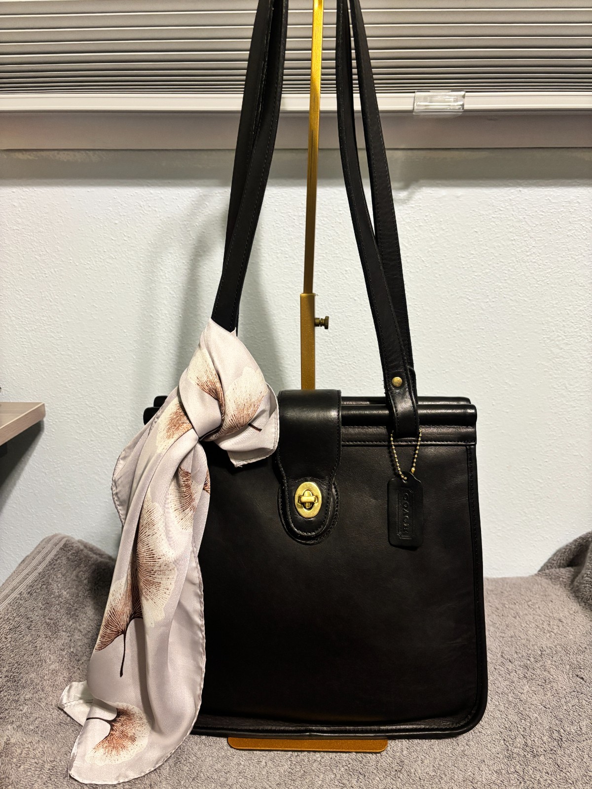 COACH VINTAGE BLACK WESTON SHOPPER 9021 made in 1997