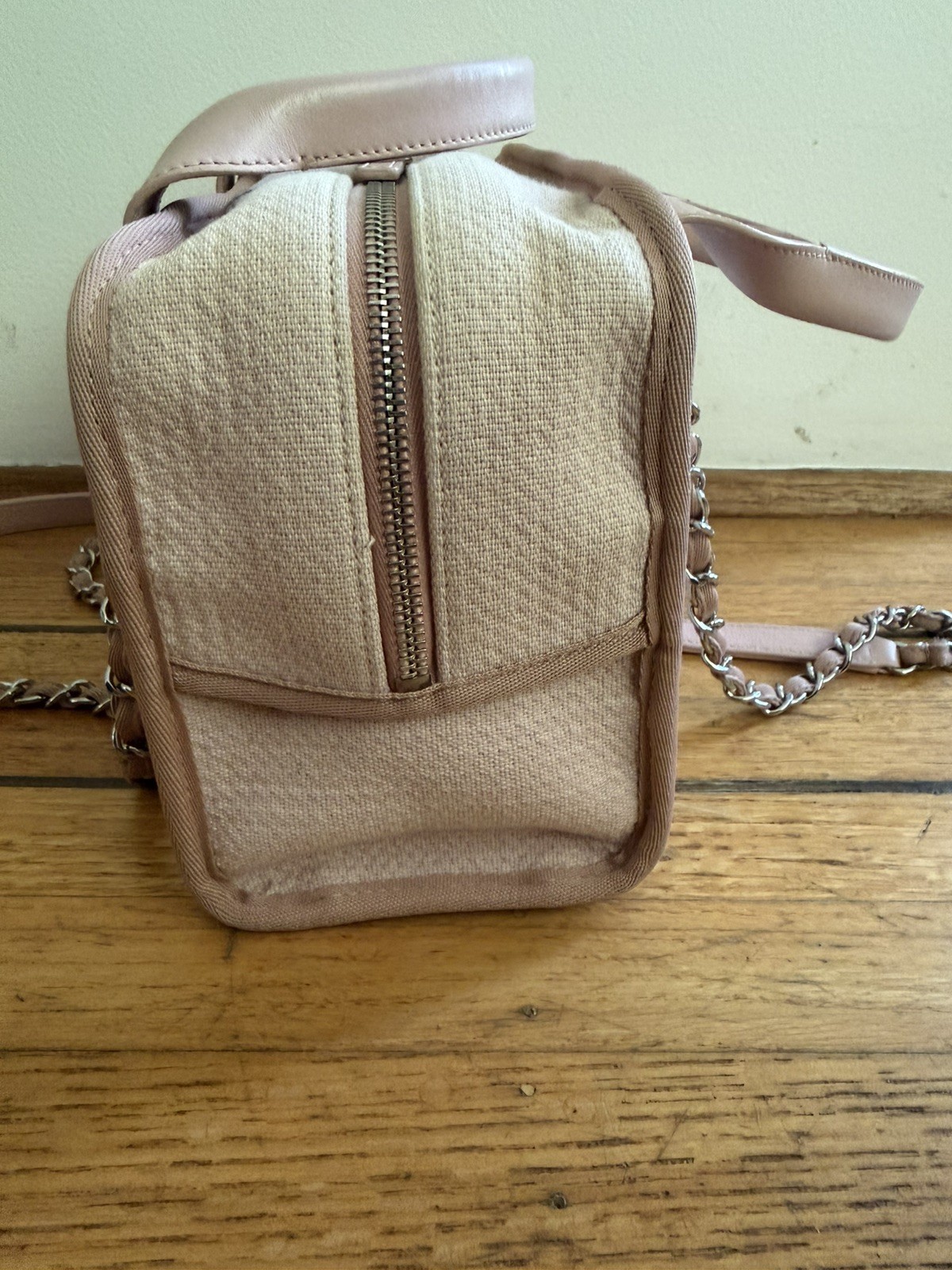 Chanel Small Canvas Deauville Bowling Boston Bag