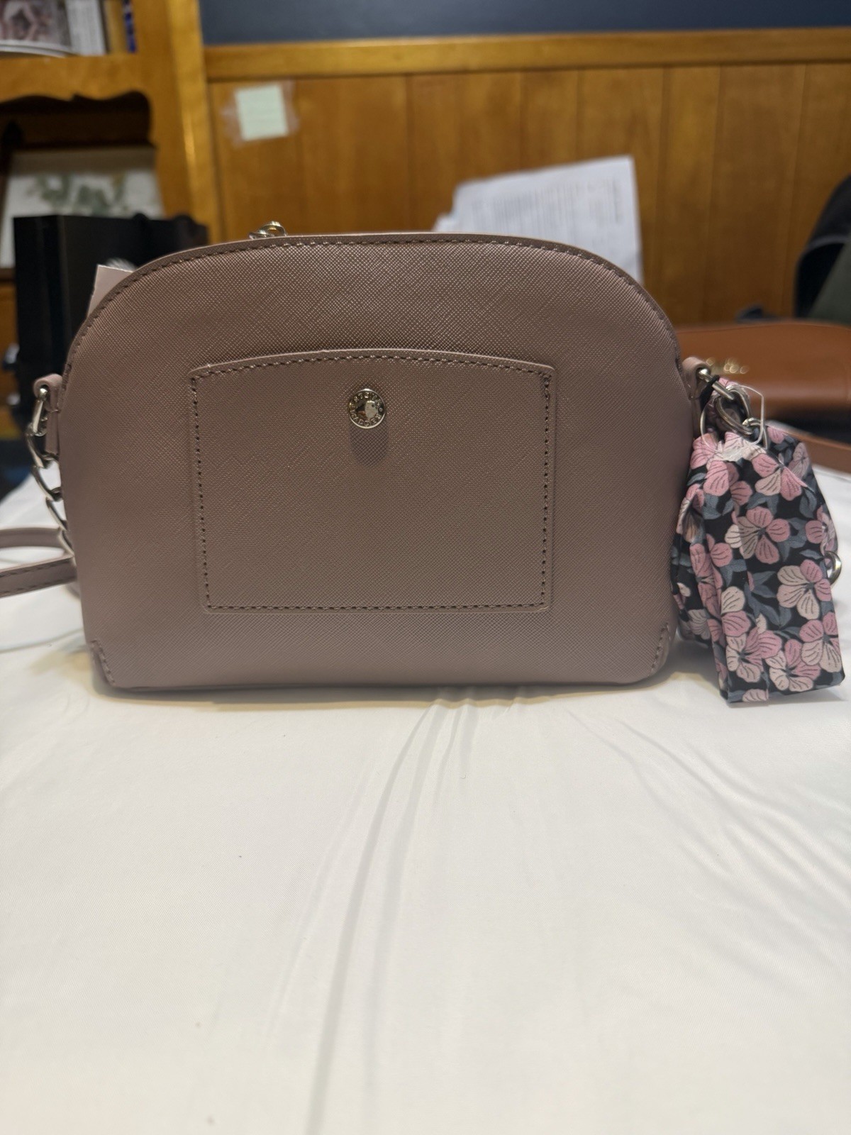 Steve Madden BMaggie Dome Crossbody Bag In Pink W/ Silver Hardware