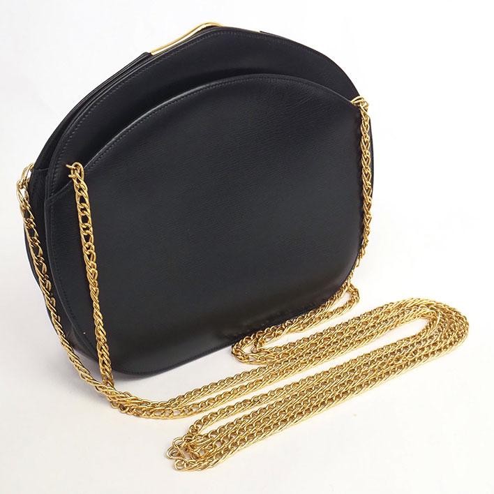 Cartier Sapphire Line Chain Shoulder Bag Women Used in Japan Preowned Authentic