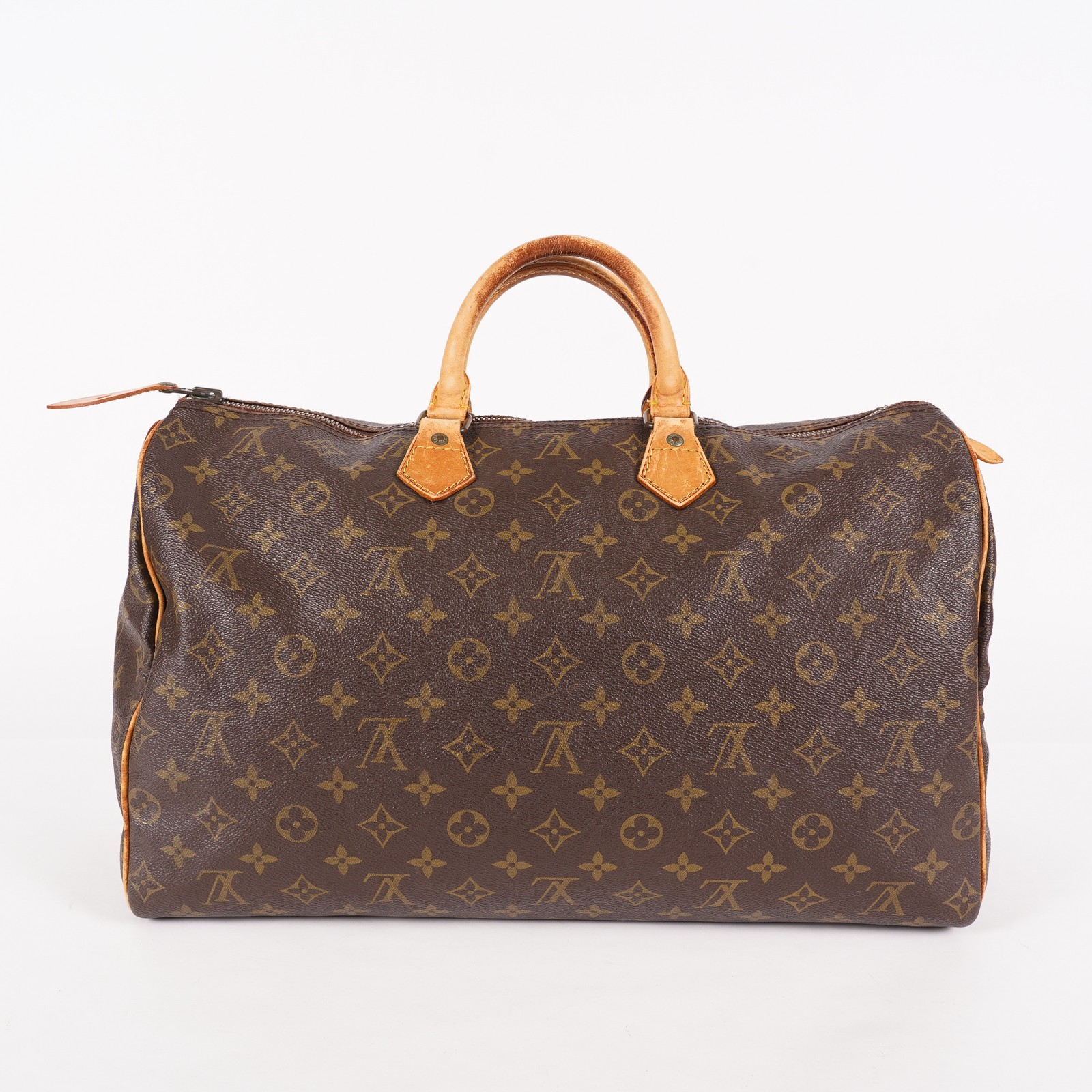 Louis Vuitton Monogram Speedy 40 M41522 Boston Hand Bag Brown Used 07E364180002