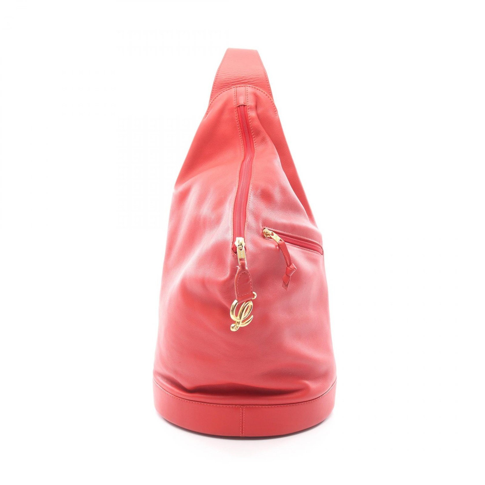 Loewe Anton Leather Backpack Red Used M 46cm