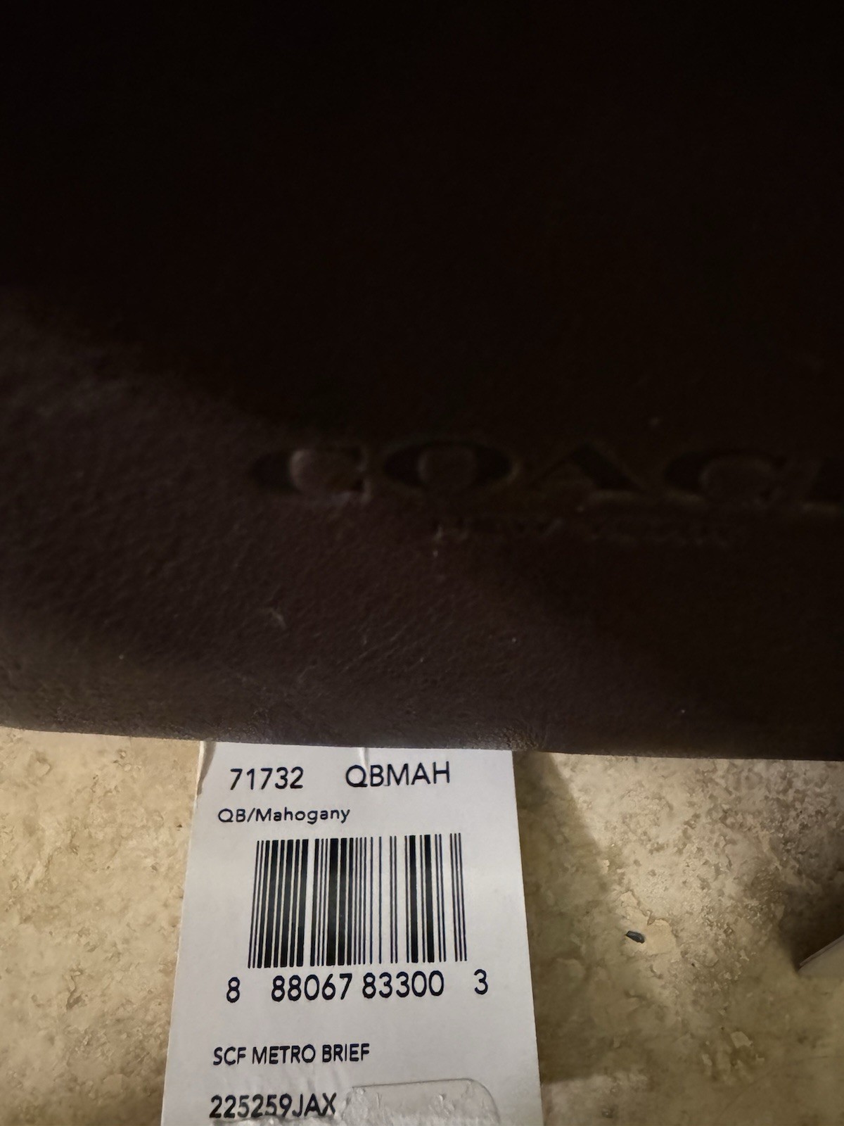 COACH Perfect SCF Metro Briefcase Leather 71732 Qb Mahogany – 17”x12” approx WOW