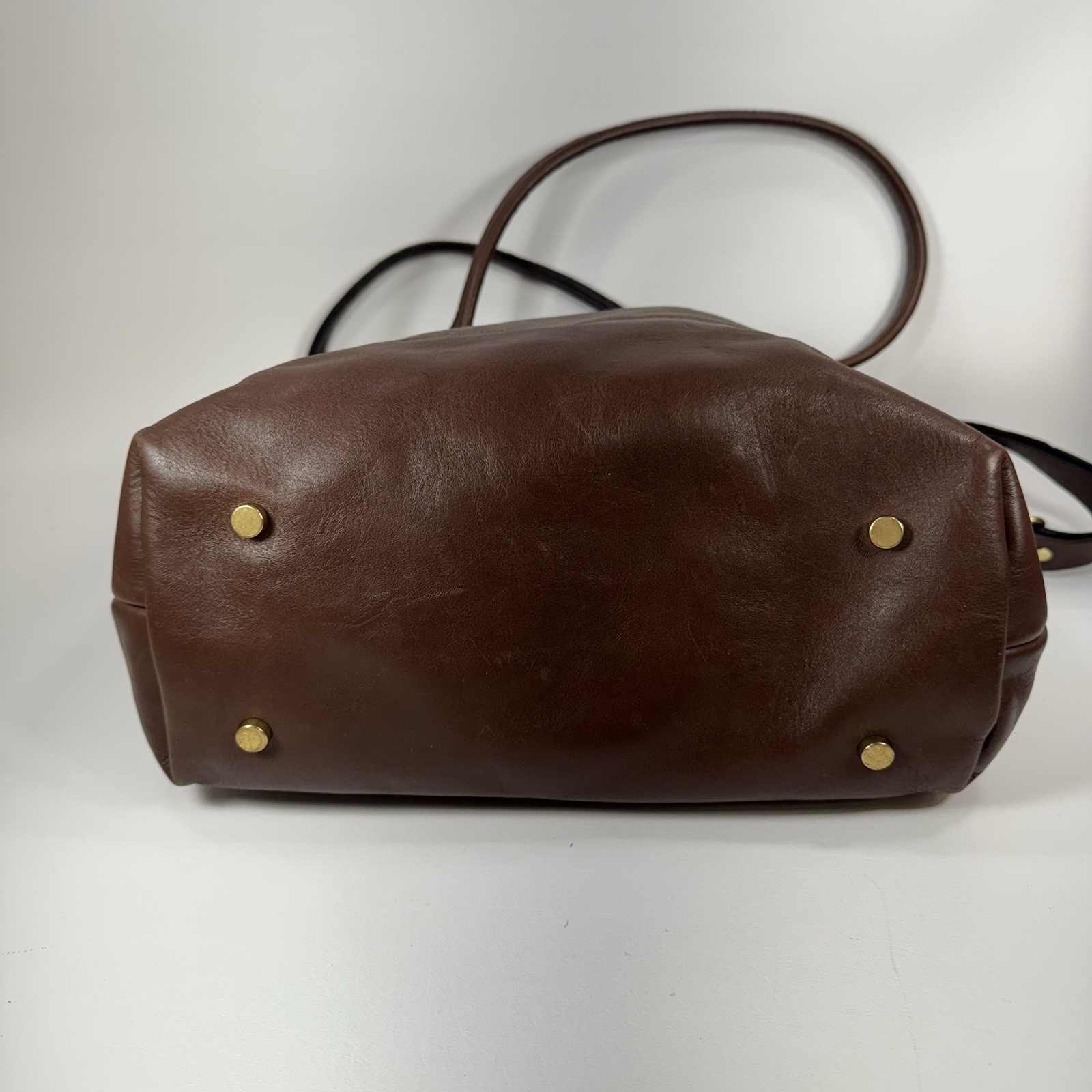 R. Riveter Otto Tote Convertible Satchel Crossbody Washed Canvas Brown On Brown