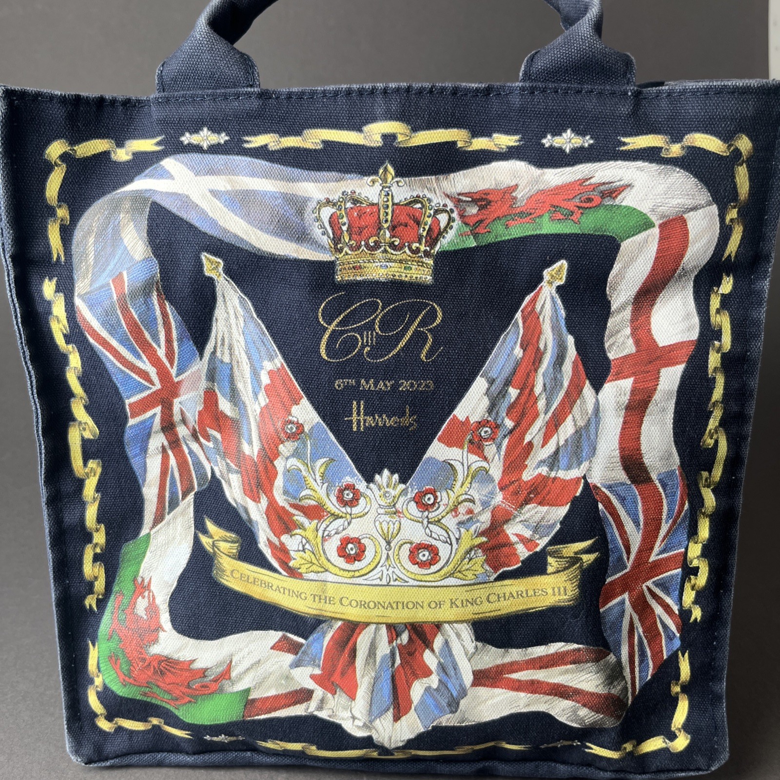 Harrods King Charles III Coronation Tote Bag