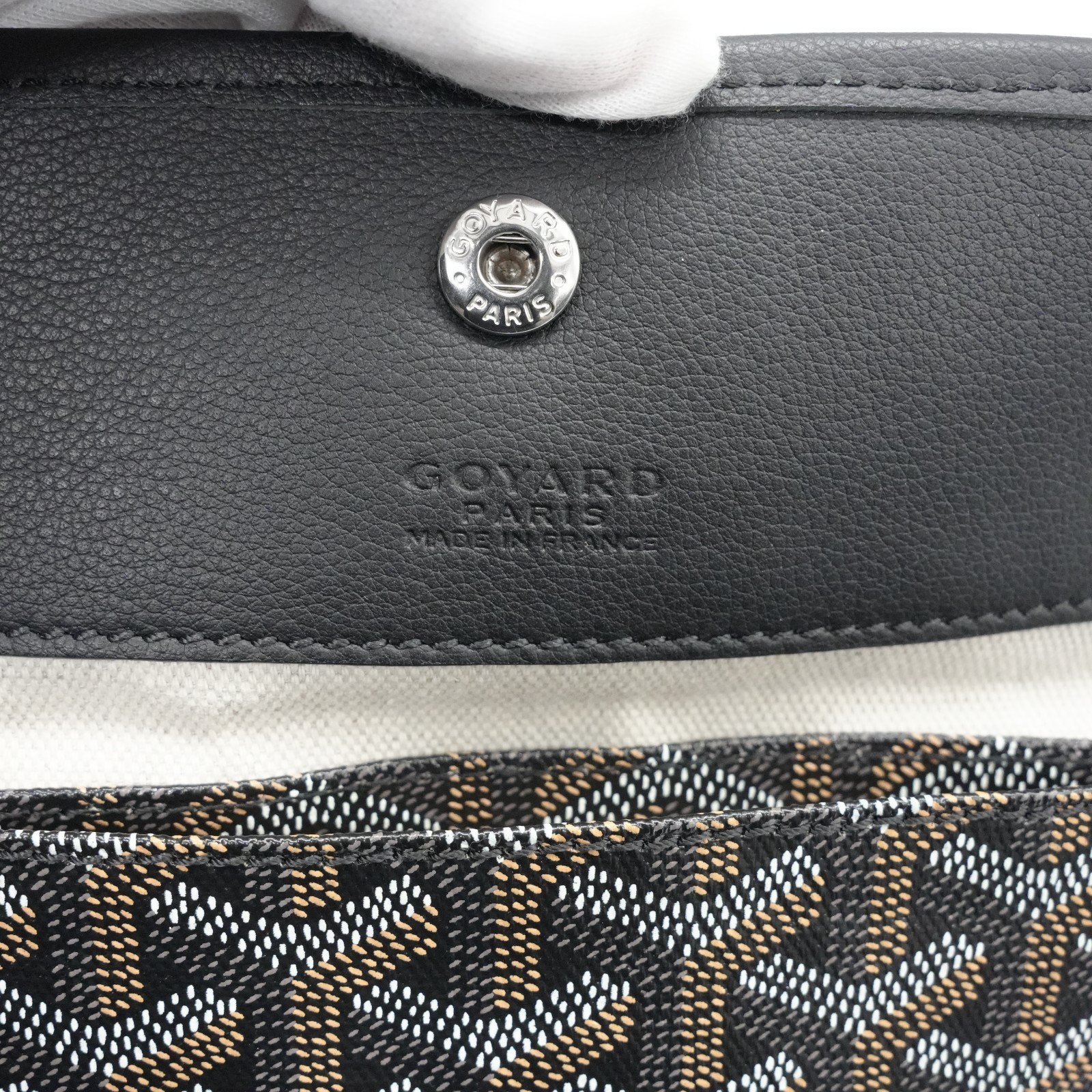 Authentic Goyard Anjou PM Tote Bag Black