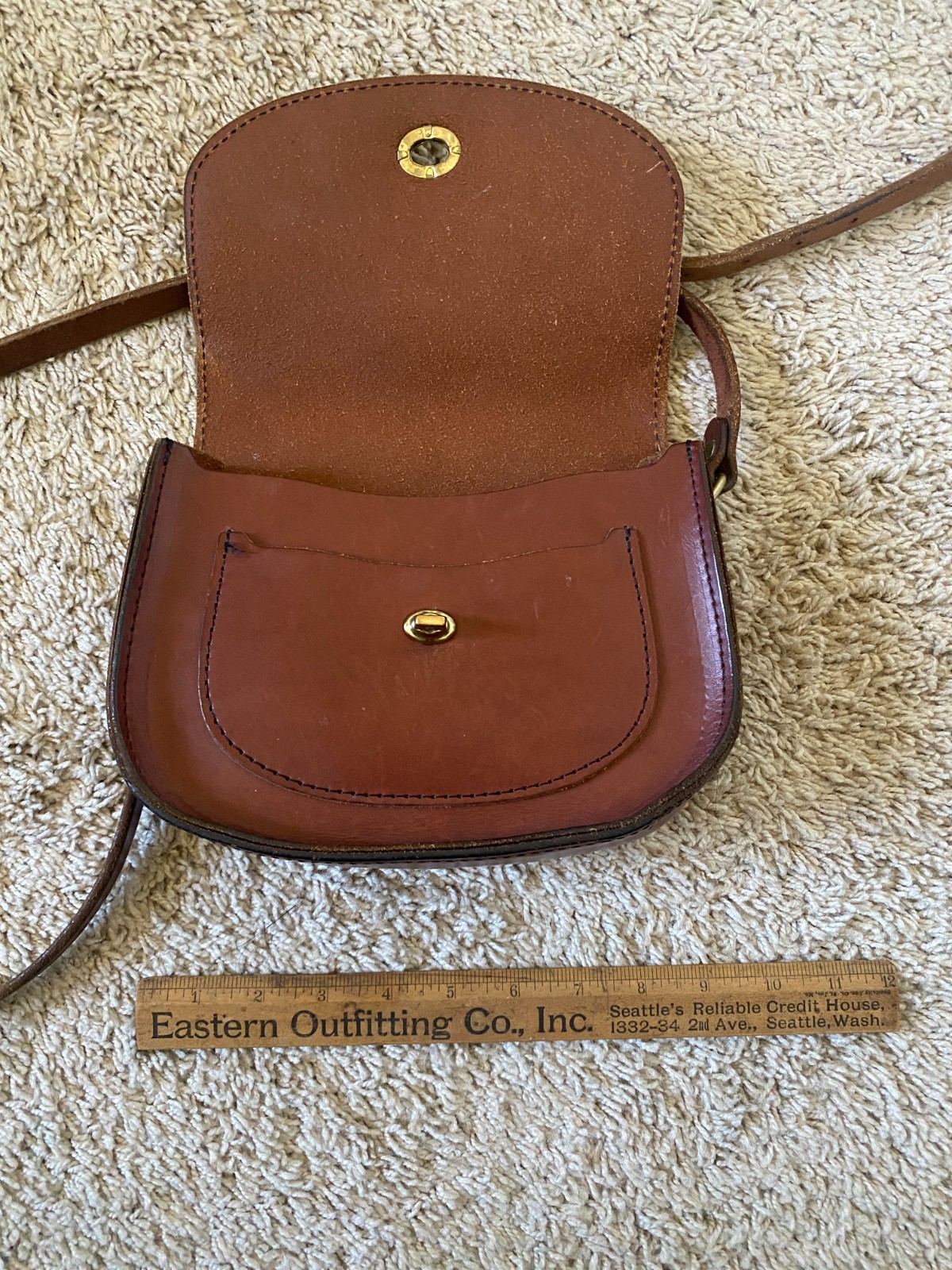 Tanner Goods Brown Leather Crossbody Bag
