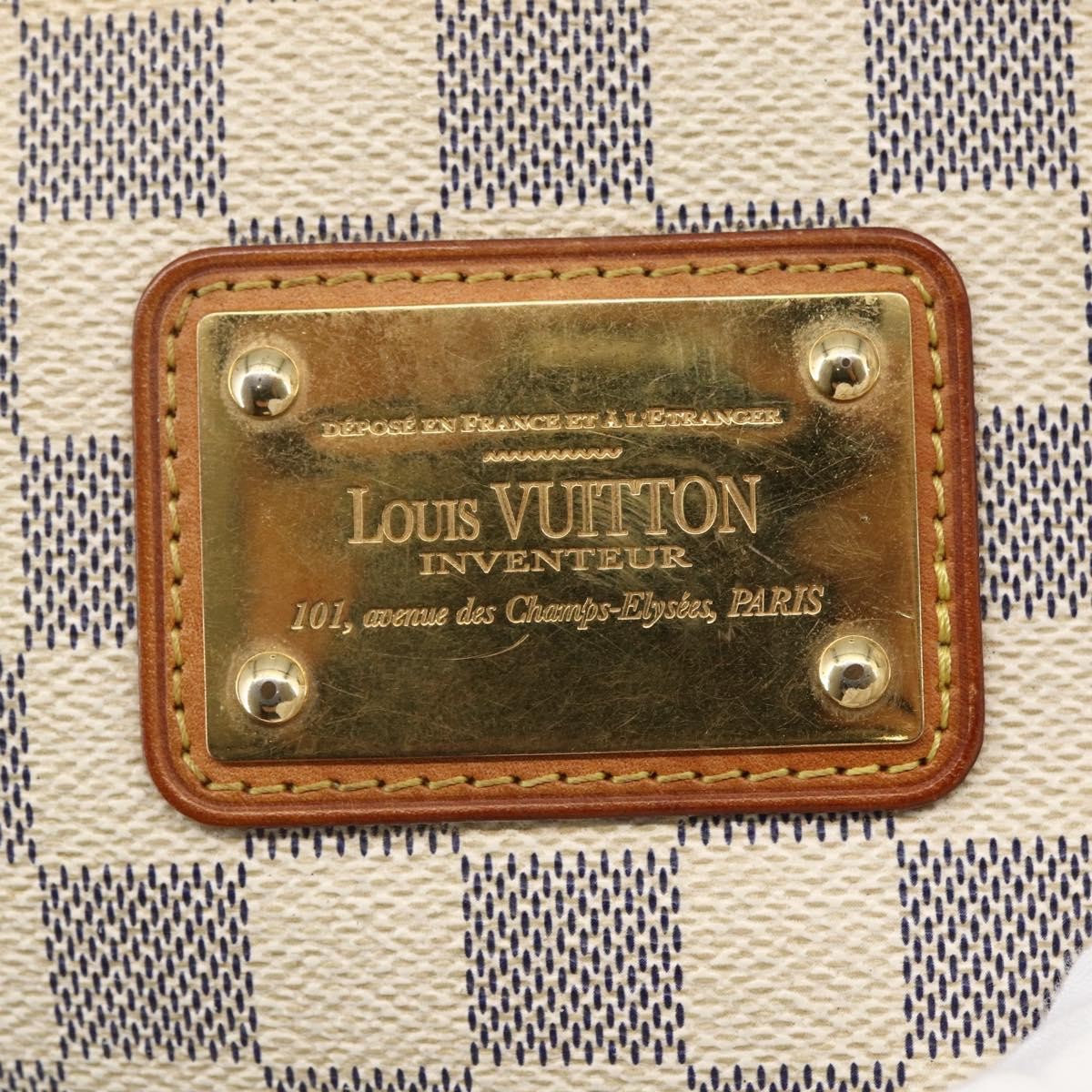 LOUIS VUITTON Damier Azur Eva Shoulder Bag 2way N55214 LV Auth 146116
