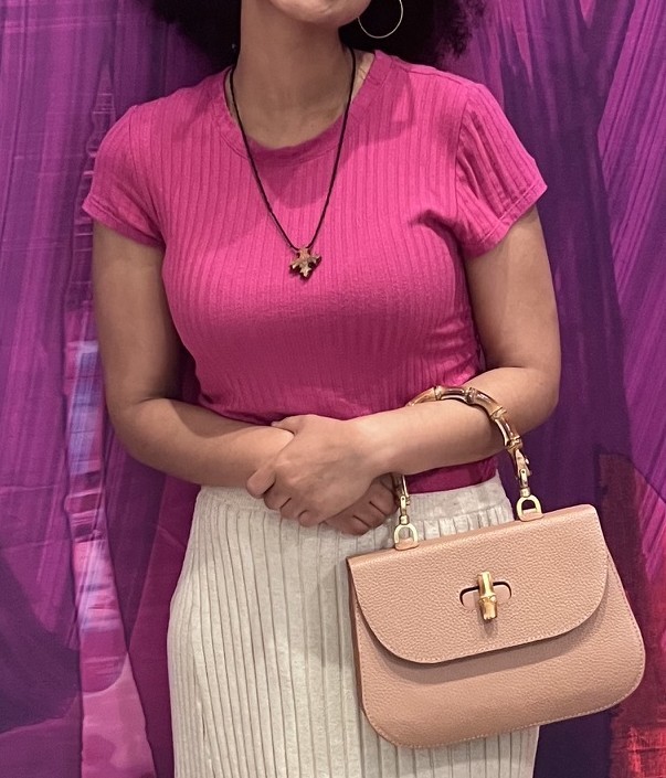 Luxury Genuine Leather Bamboo Top Handle Satchel Shoulder Crossbody Bag