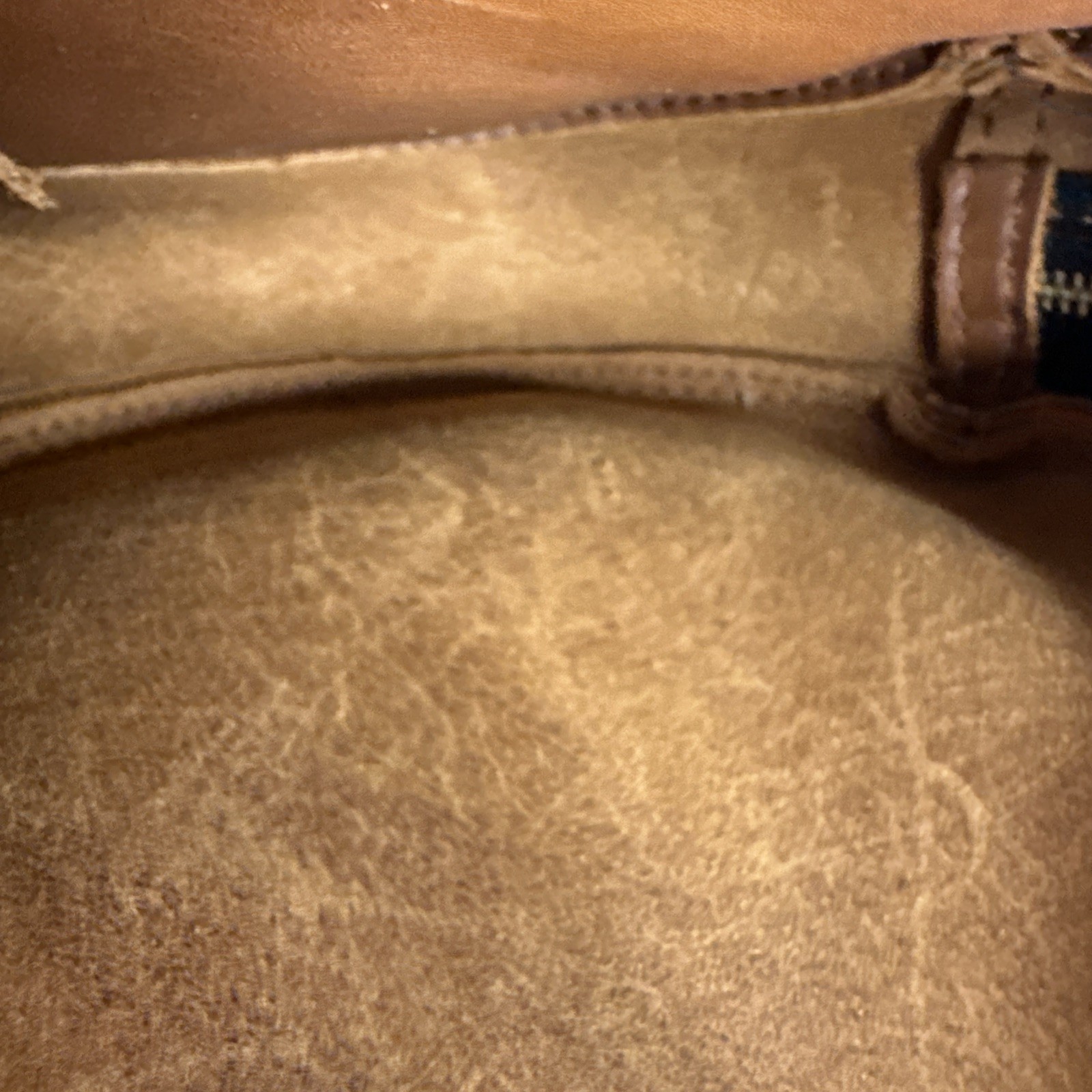 Portland Leather “Almost Perfect” Circle Crossbody Bag Purse Chestnut Brown