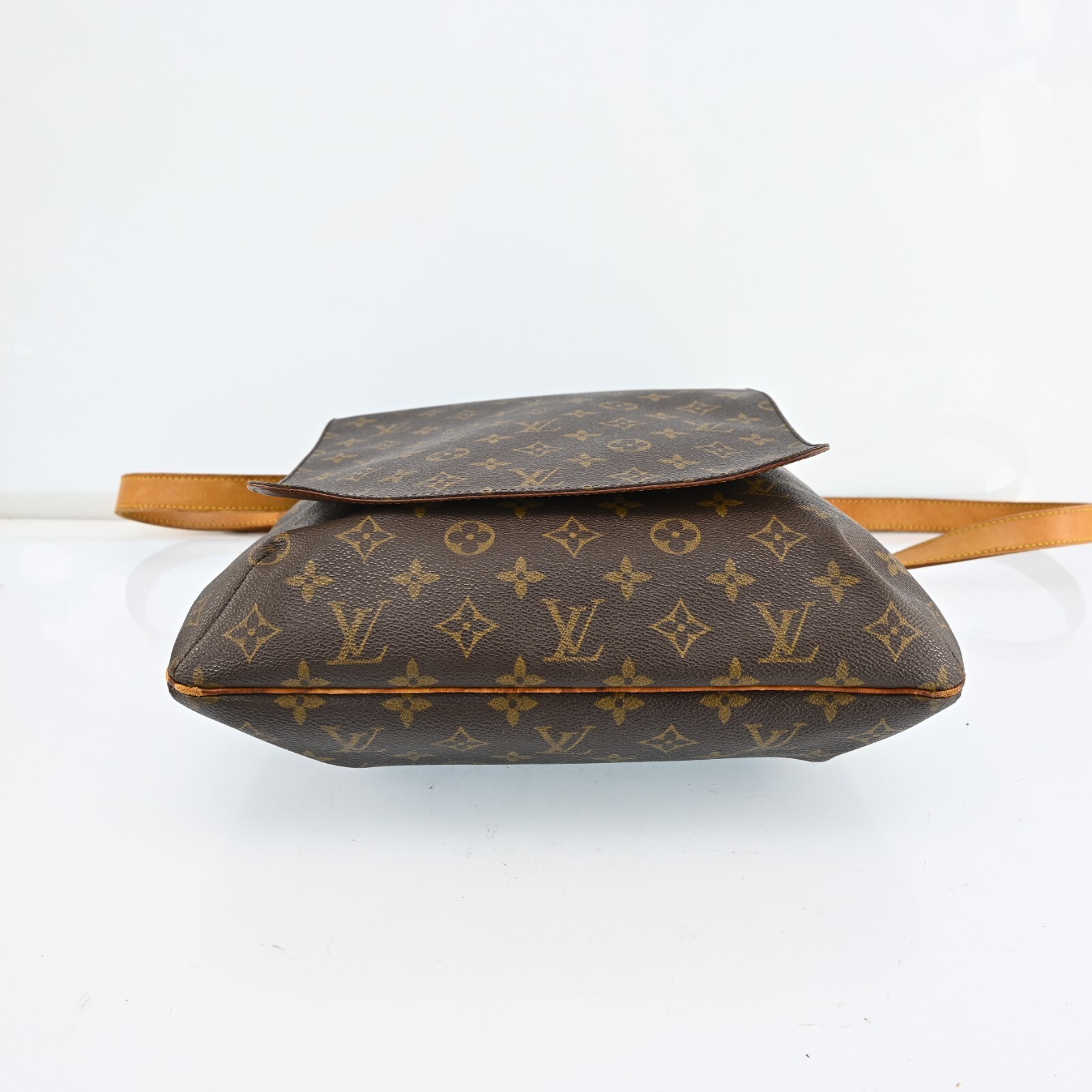 LOUIS VUITTON Musette Shoulder Bag Monogram Leather Brown M51256 N2452CYS802