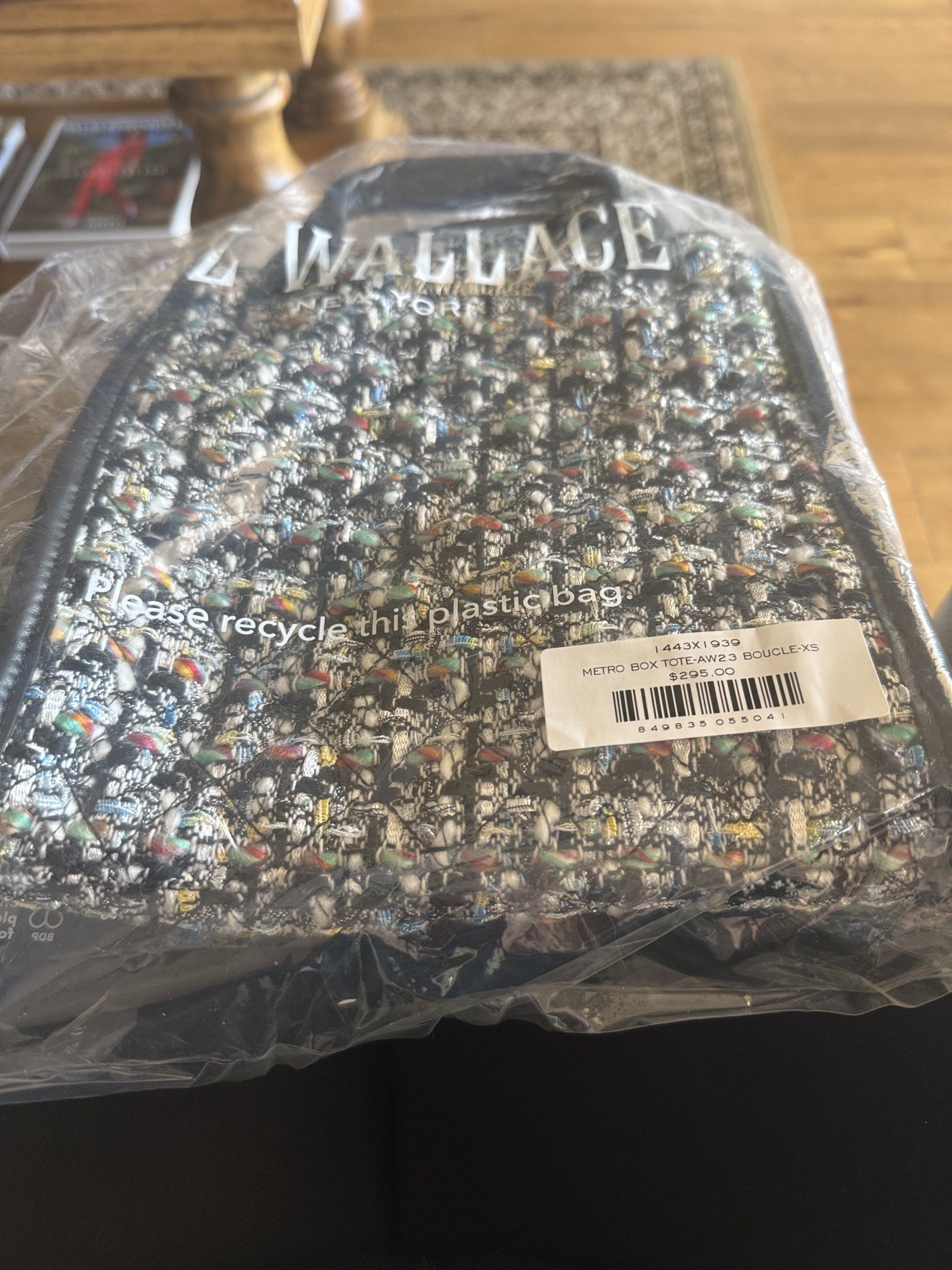 MZ Wallace Metro Bouclé Box Tote Bag Brand New XS