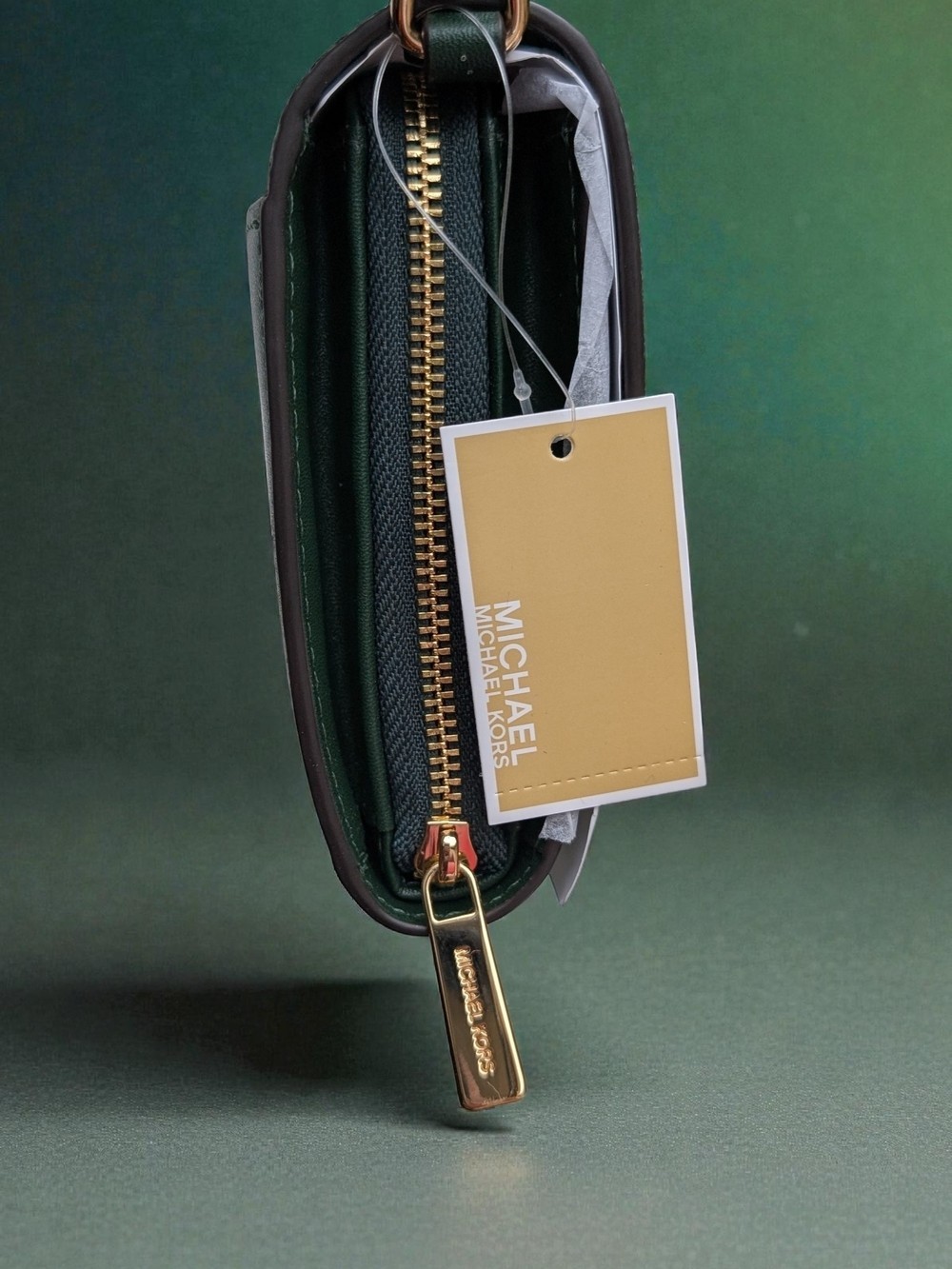 Michael Kors Jet Set Large Zip-Around Crossbody/Wallet – Moss Multi (NWT)