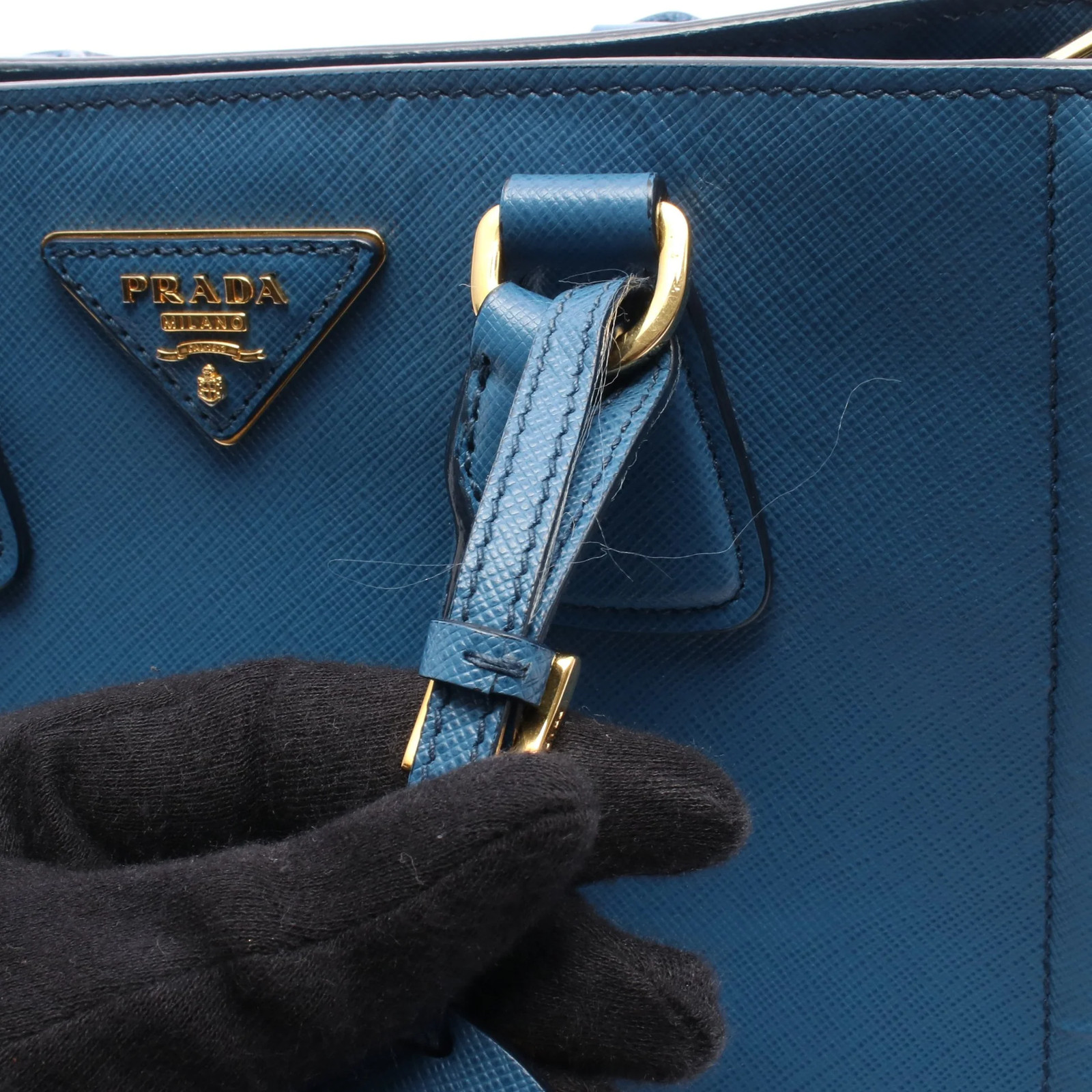 Prada SAFFIANO LUX 2WAY Handbag Blue Leather #RCB12433