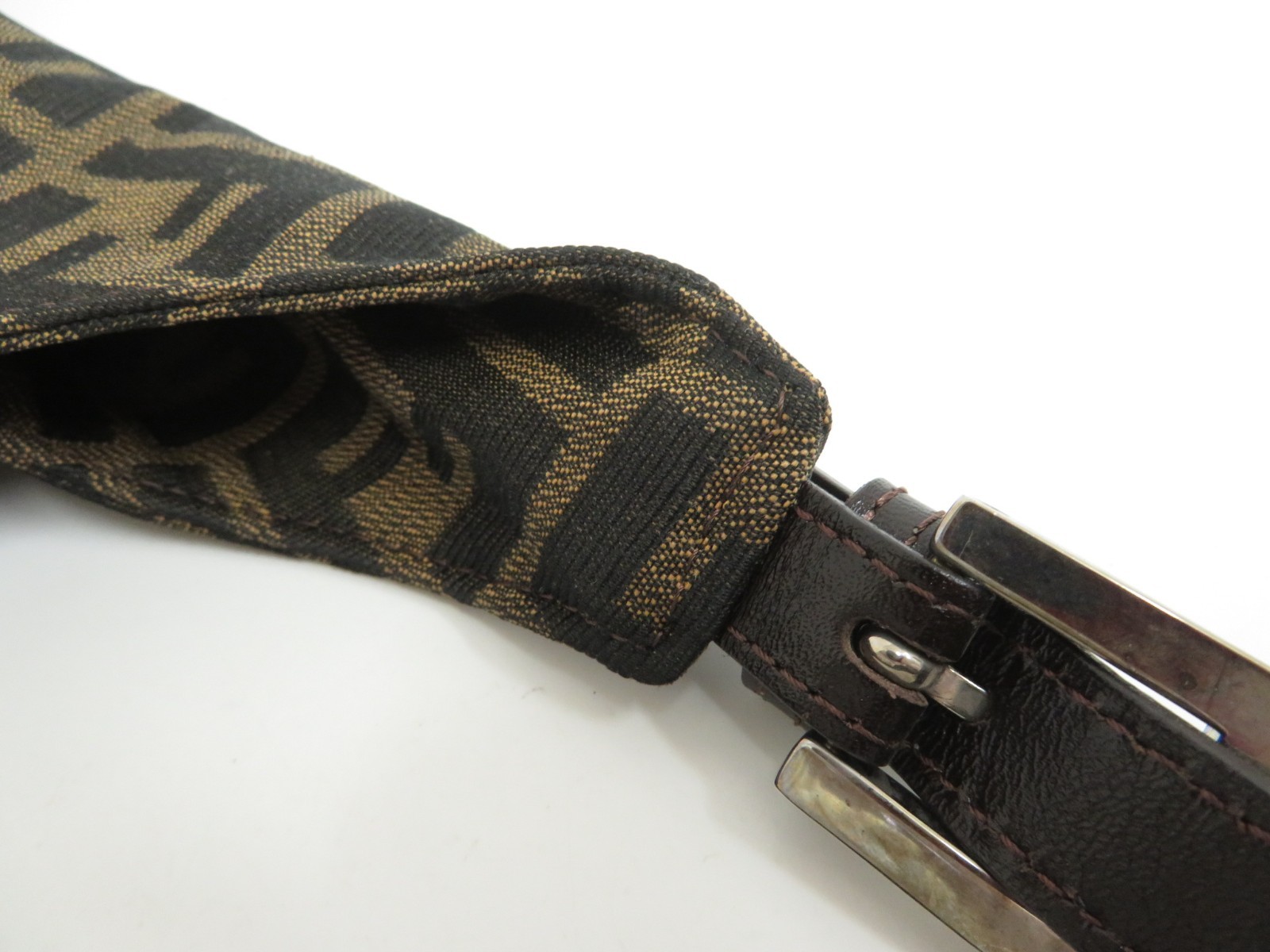 Authentic FENDI Zucca Shoulder Bag Hand Bag I#52450