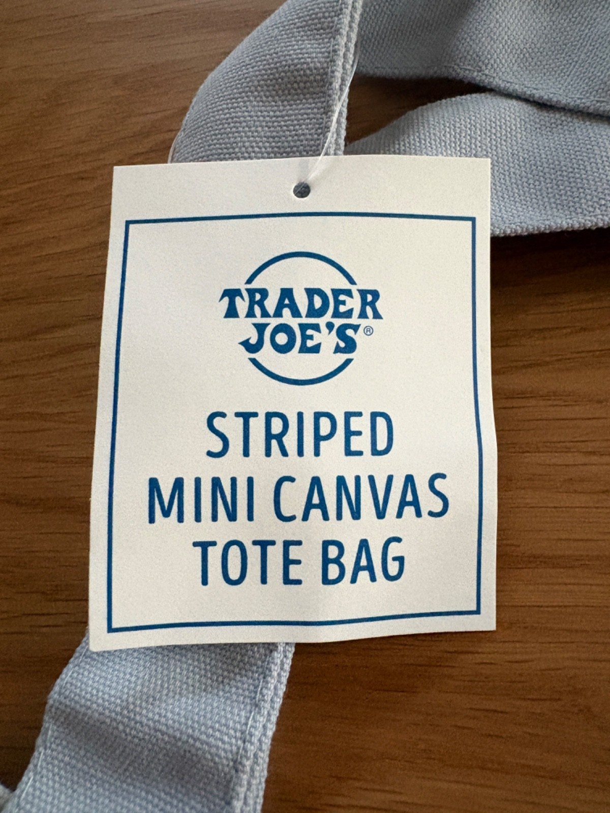 Trader Joe’s Striped Mini Canvas Tote Bag (Set of 4)