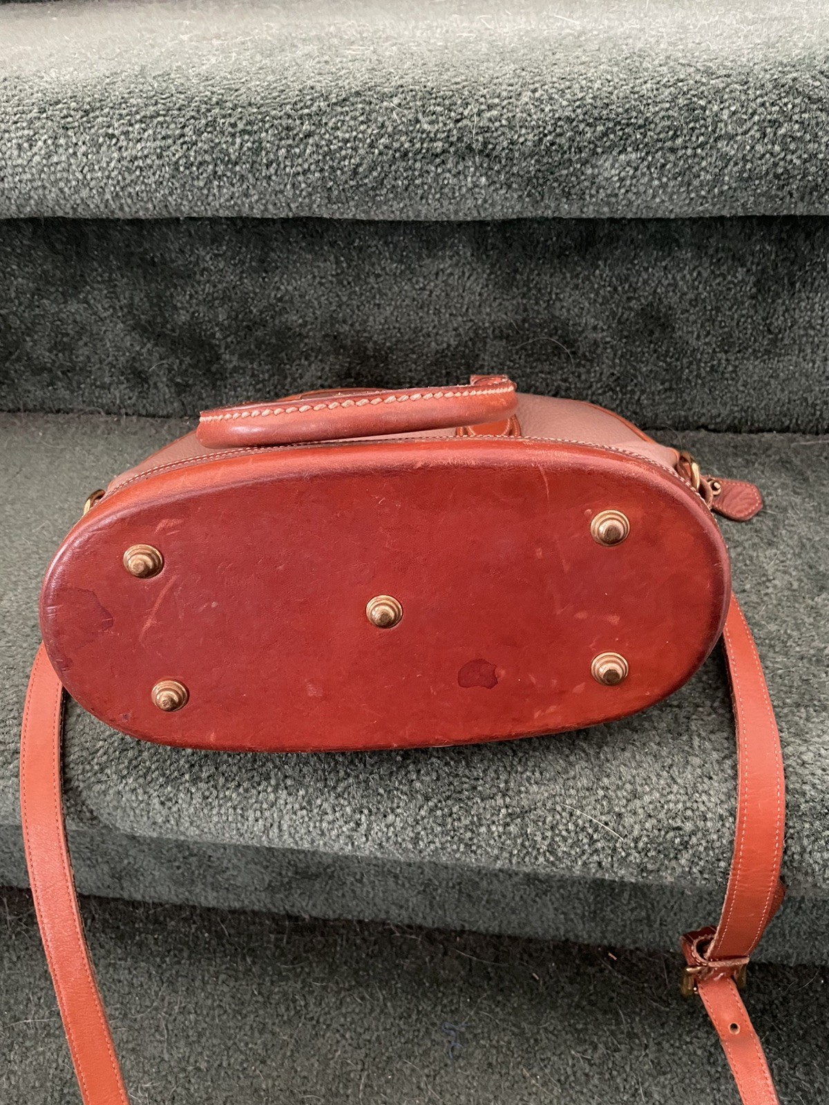 DOONEY & BOURKE Vtg Taupe Norfolk Case Made In USA – Flaws, See Description/Pics