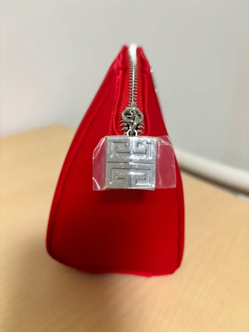 GIVENCHY Multi-Pouch Novelty 4G Mark Logo Red Silver W17cm x H12cm x T8cm Japan