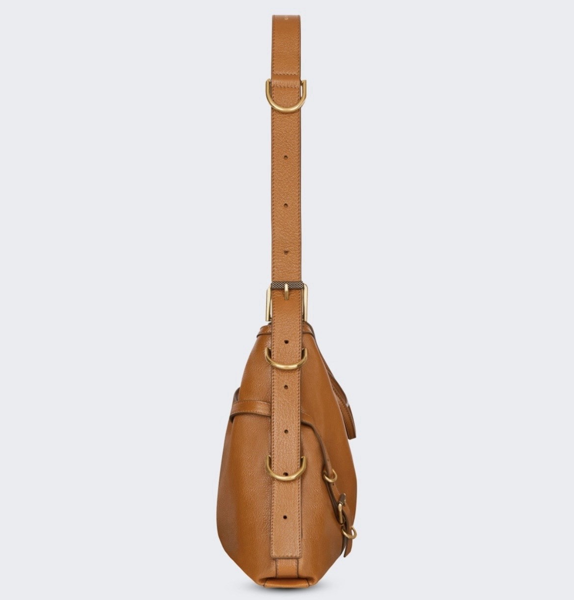 GIVENCHY MEDIUM VOYOU BAG IN GRAINED SOFT TAN LEATHER W/GOLD HARDWARE NEW *$2450
