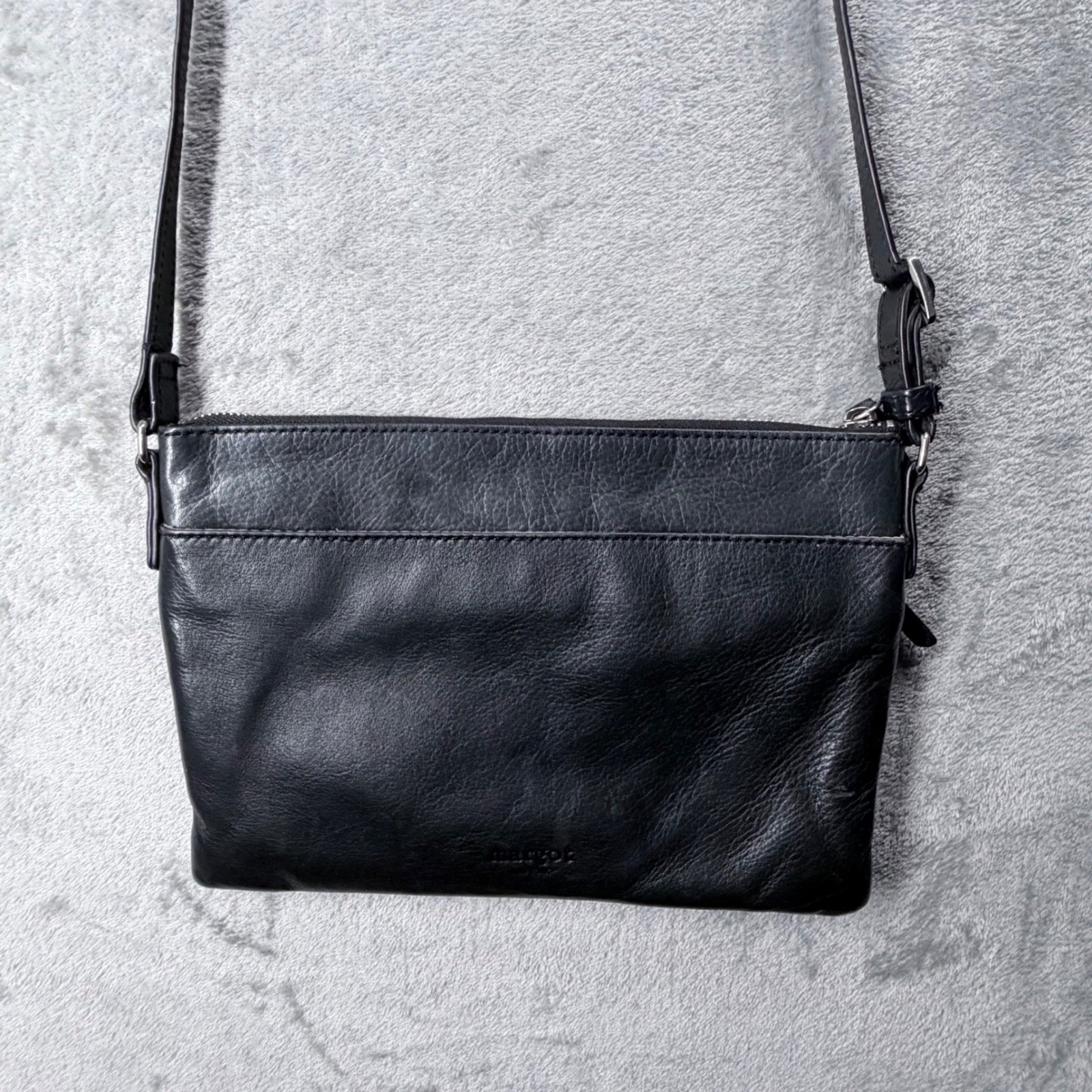 Margot Black Crossbody Bag Small Shoulder Purse Minimalist Festival Travel Every