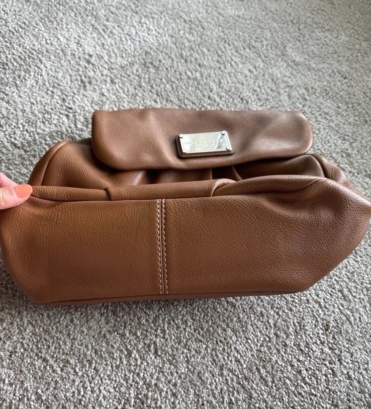 EUC MARC by Marc Jacobs Classic Q Lil Ukita Brown Leather Shoulder Bag