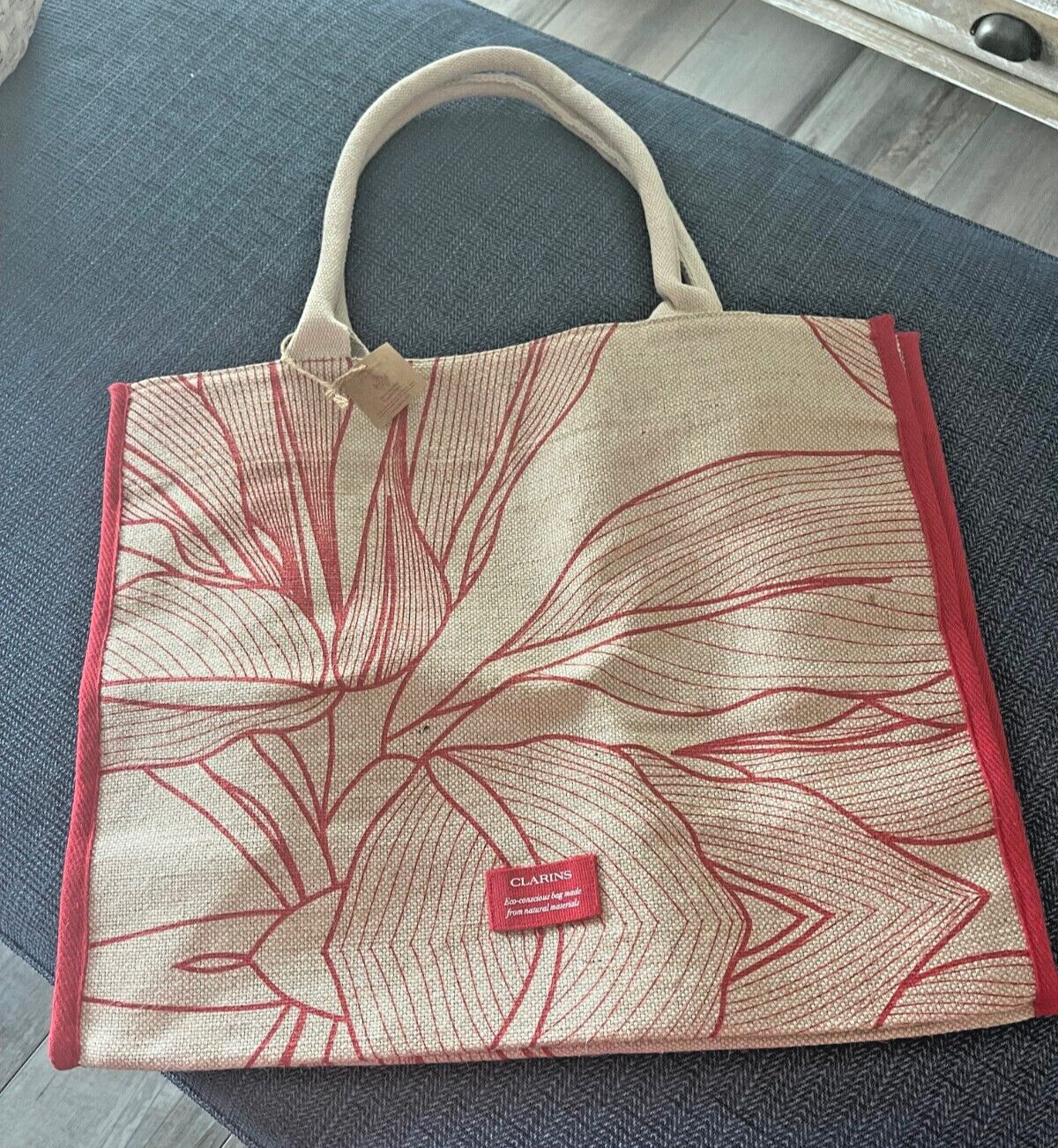 Clarins tote bag 16.5″ x 13.5″ x 7.25″