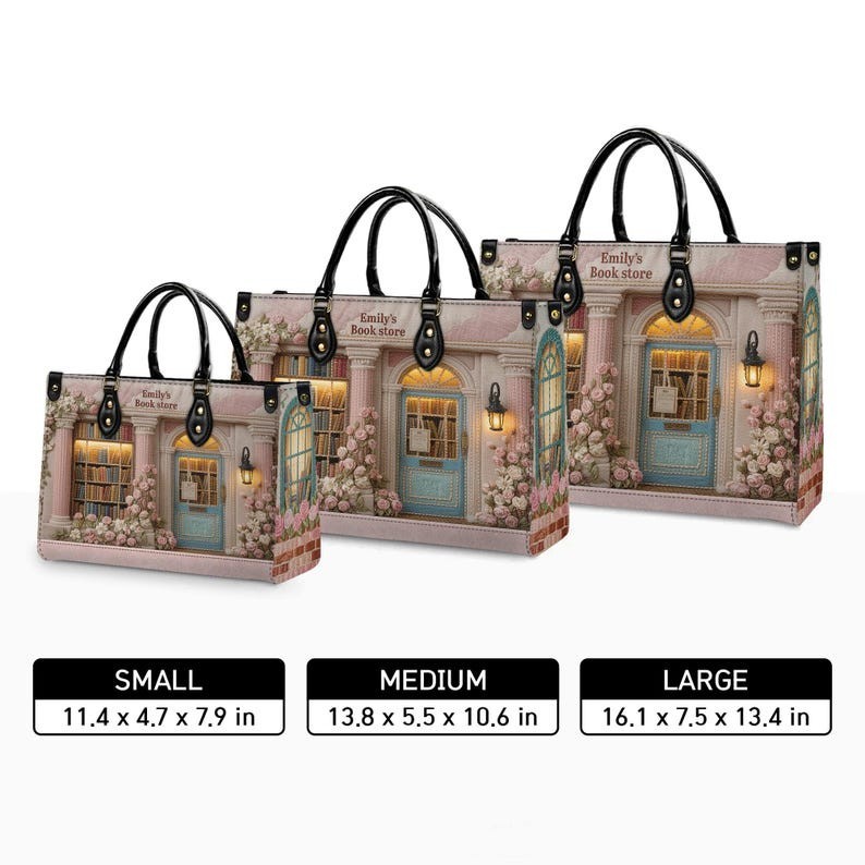 Catholight Little Flower Elegance Leather Handbag, Christian Affirmation Handbag