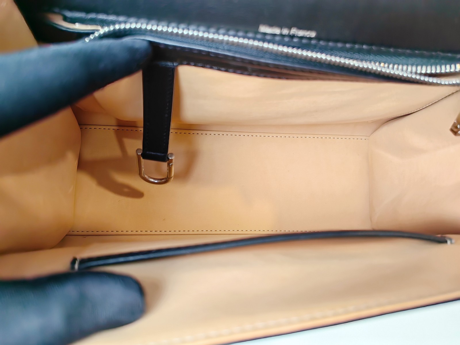 Authentic Delvaux Calfskin Top Handle Bag Black Silver-Tone eBay AG
