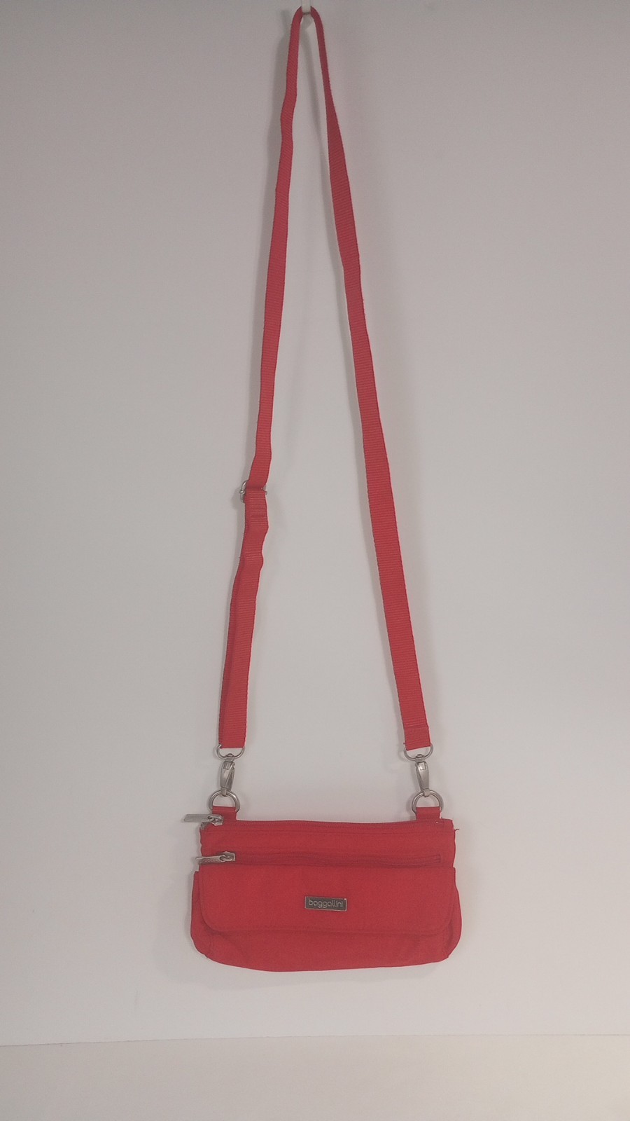 Baggallini Crossbody Mini Red Wallet 6 in