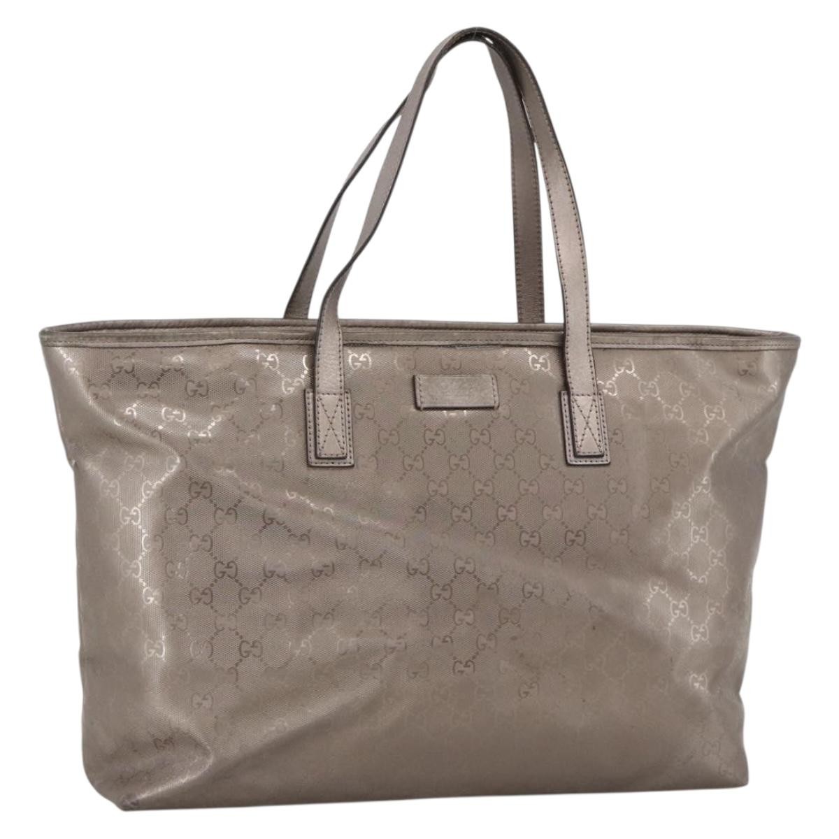 GUCCI GG Implementation Tote Bag PVC Pink Silver 211120 Auth ka3783A