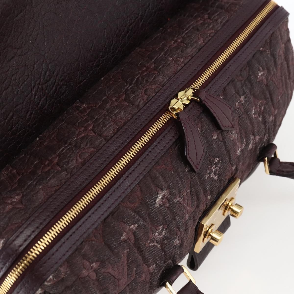 LOUIS VUITTON Monogram Voluptuous Tote Bag Bordeaux M93474 LV Auth 163445