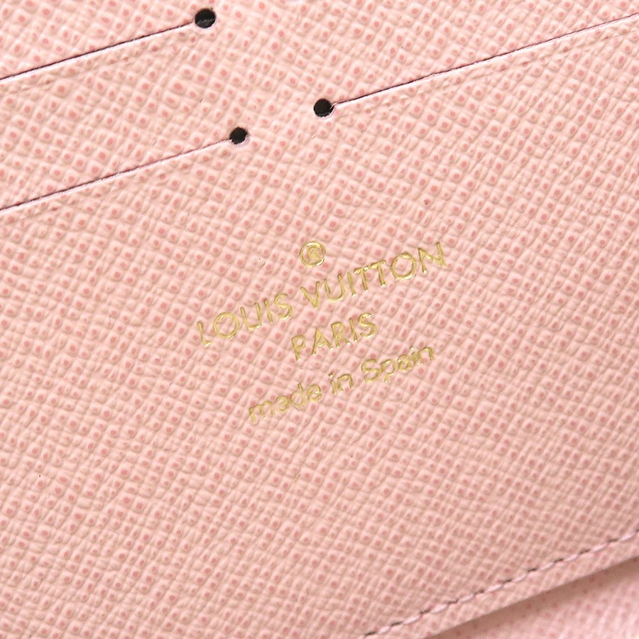 Louis Vuitton Azure Portefeuille Clemence N61264 Coated Canvas White #SAB16219