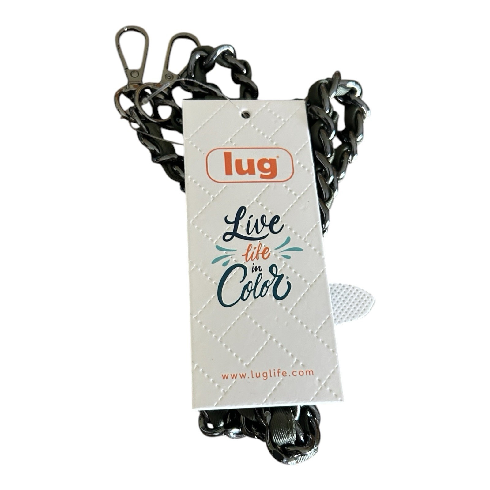 Lug Metal Chain Strap Olive Green 23in Purse Crossbody Bag Replacement NWT