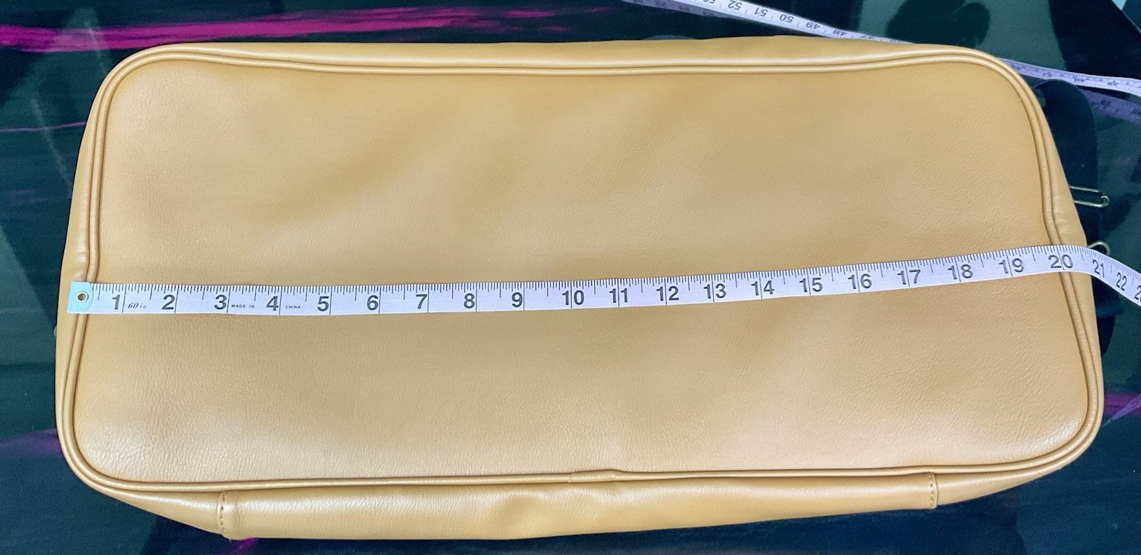 DSW Striped Weekender Duffle Bag Black White Tan Travel Overnight Tote