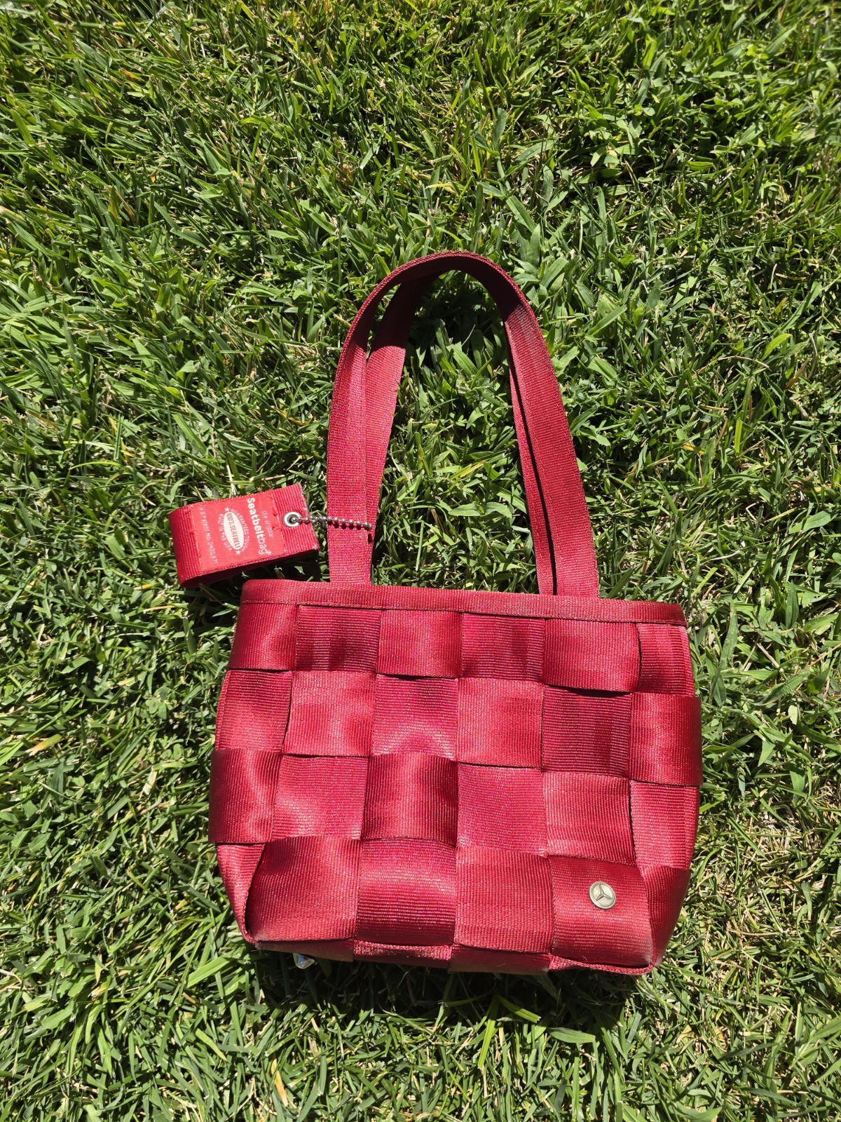 Original Harvey’s Seatbelt Red Mini Tote Bag 8X 6 X 2