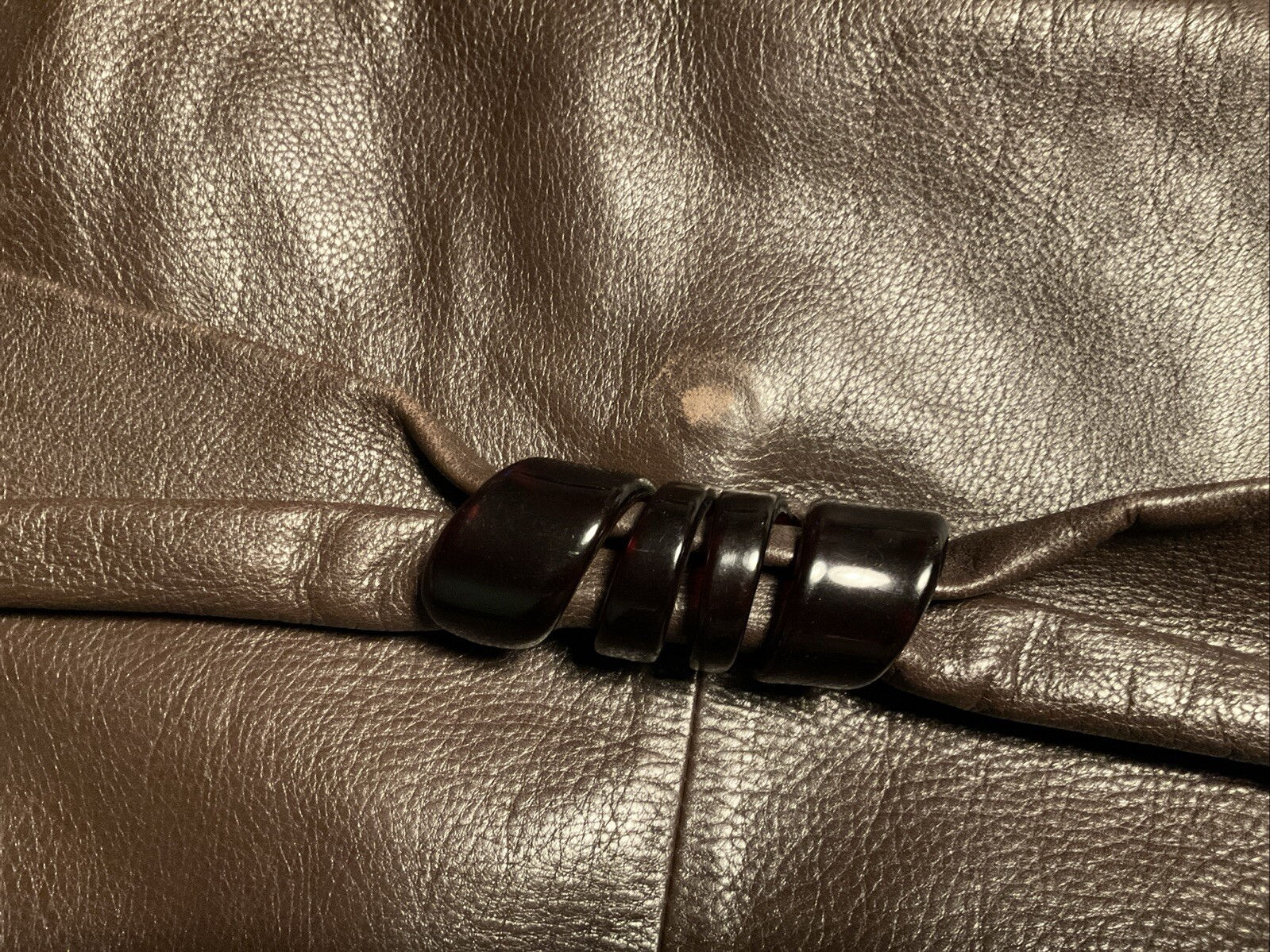 Freestyle by David Leather Purse Shoulder Bag Italian Brown Fold Over BOHO