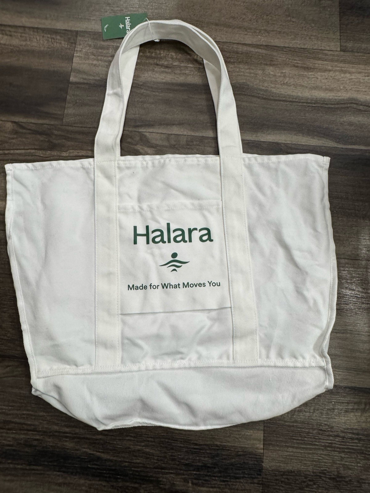 Halara Tote Bag Women One Size White 100% Polyester, Made For What Moves You NWT