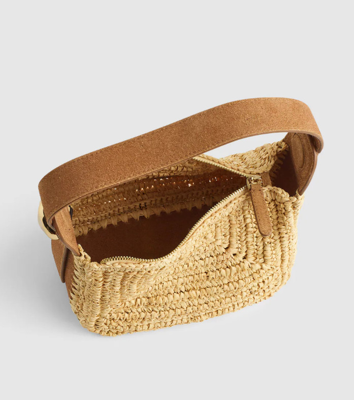 Madewell Sculpted Metal Wristlet Bag Leather Clutch
