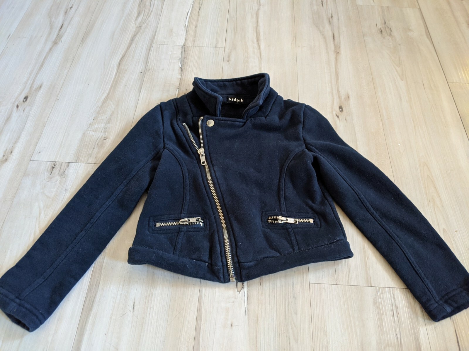 Kidpik Fashion Bomber Jacket Zip Up Long Sleeve Medium Size XS