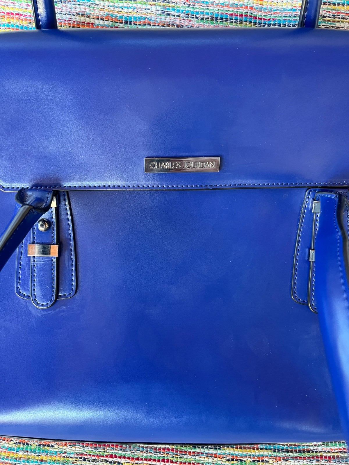 Beautiful Blue Large Charles Jourdan handbag