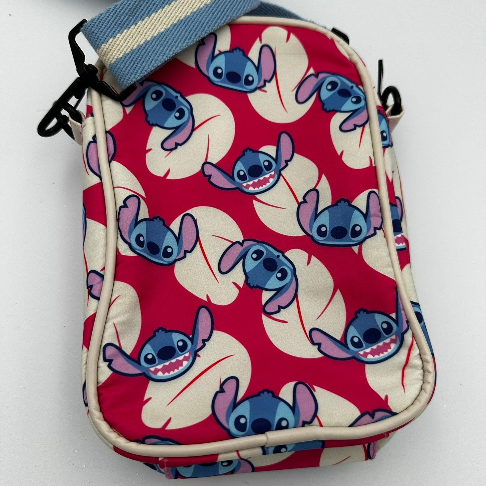 Disney Stitch Crossbody Bag Purse BioWorld Red White Blue Character Print Cute