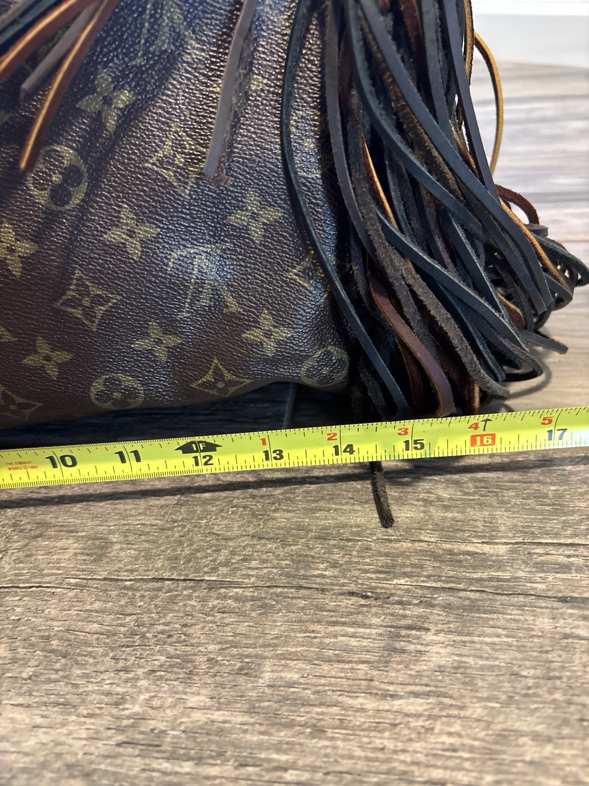 Louis Vuitton Speedy Duffle Brown Leather Customized 341 SA
