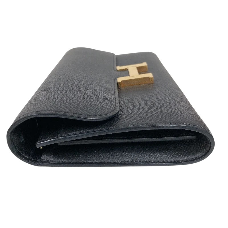 HERMES Constance To Go Black Epsom Leather Shoulder Bag Z Stamp #OKB7308