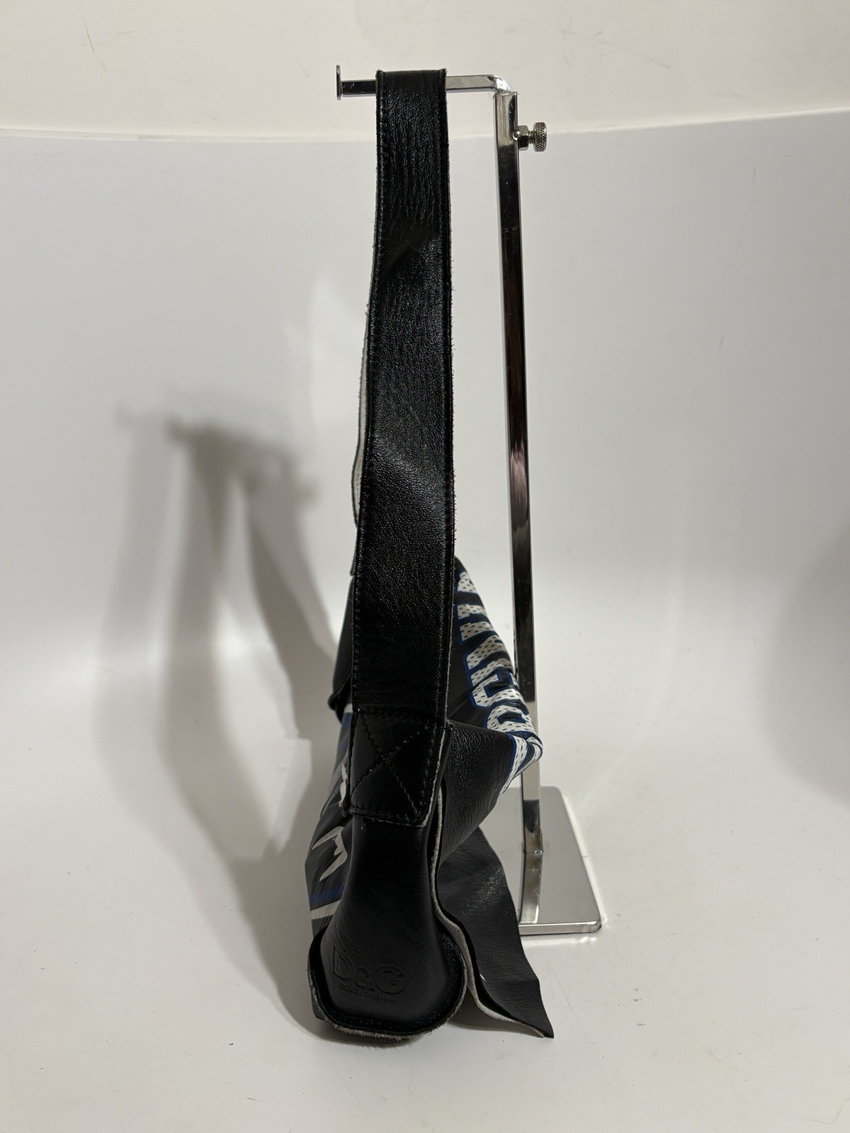 Vtg Dolce & Gabbana D&G Black Leather Team Print Bag