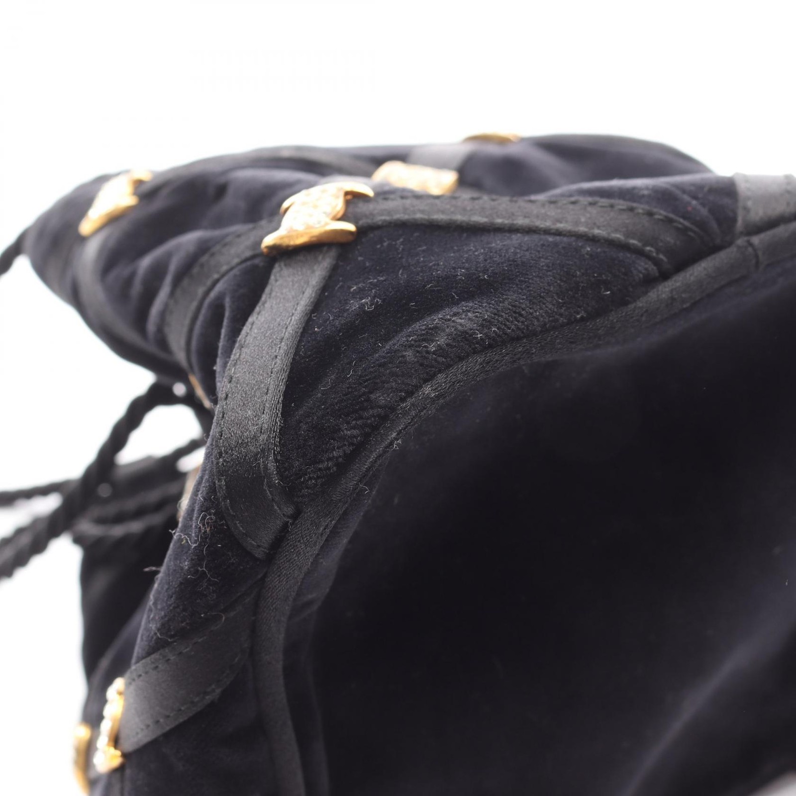 Salvatore Ferragamo Vara Shoulder crossbody drawstring Bag 21 1002 suede Black