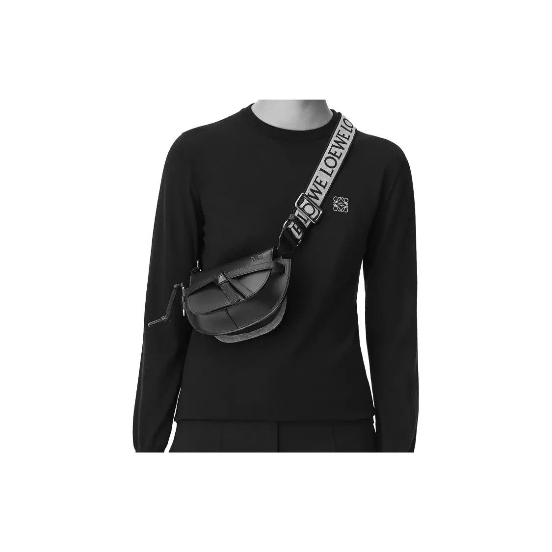 LOEWE Gate Adjustable Shoulder Strap Single Shoulder Bag Women’s 8.3×3.7×4.9 in