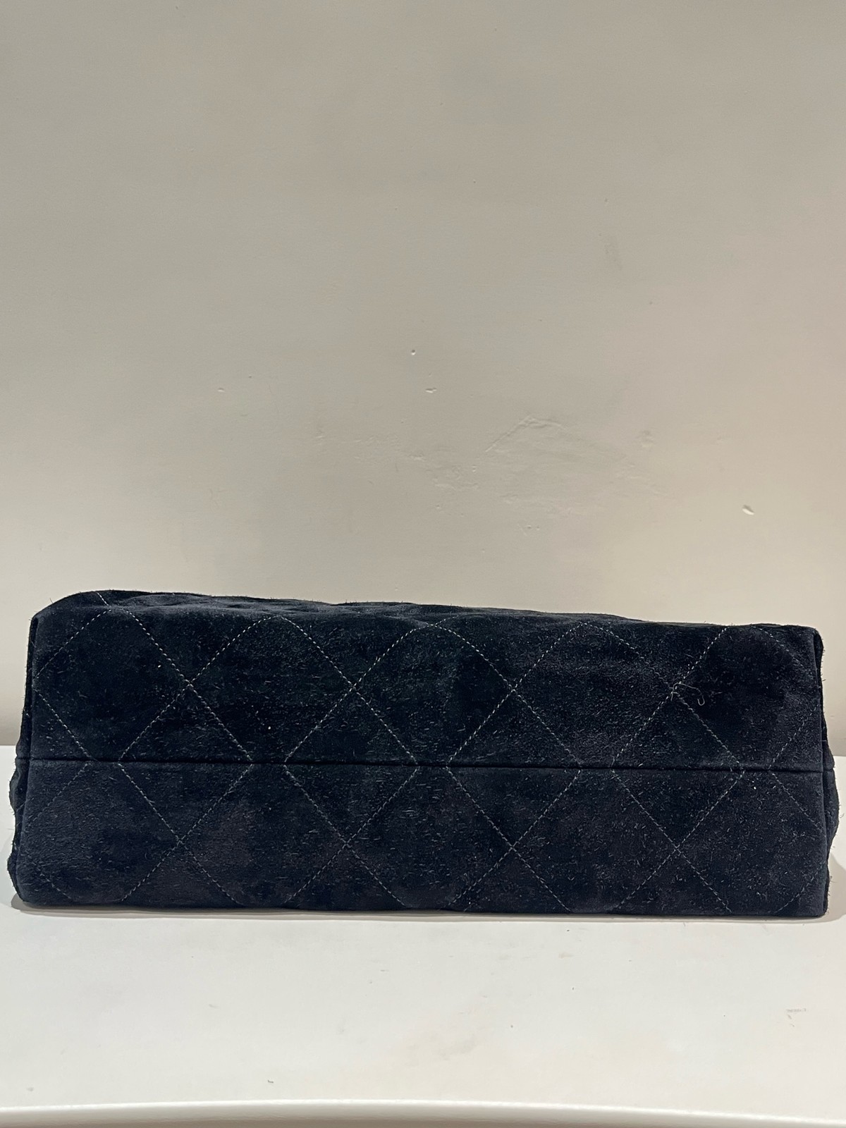 Chanel 26C Maxi Hobo Large Black Suede Shoulder & Hand Carry Bag Duty Paid