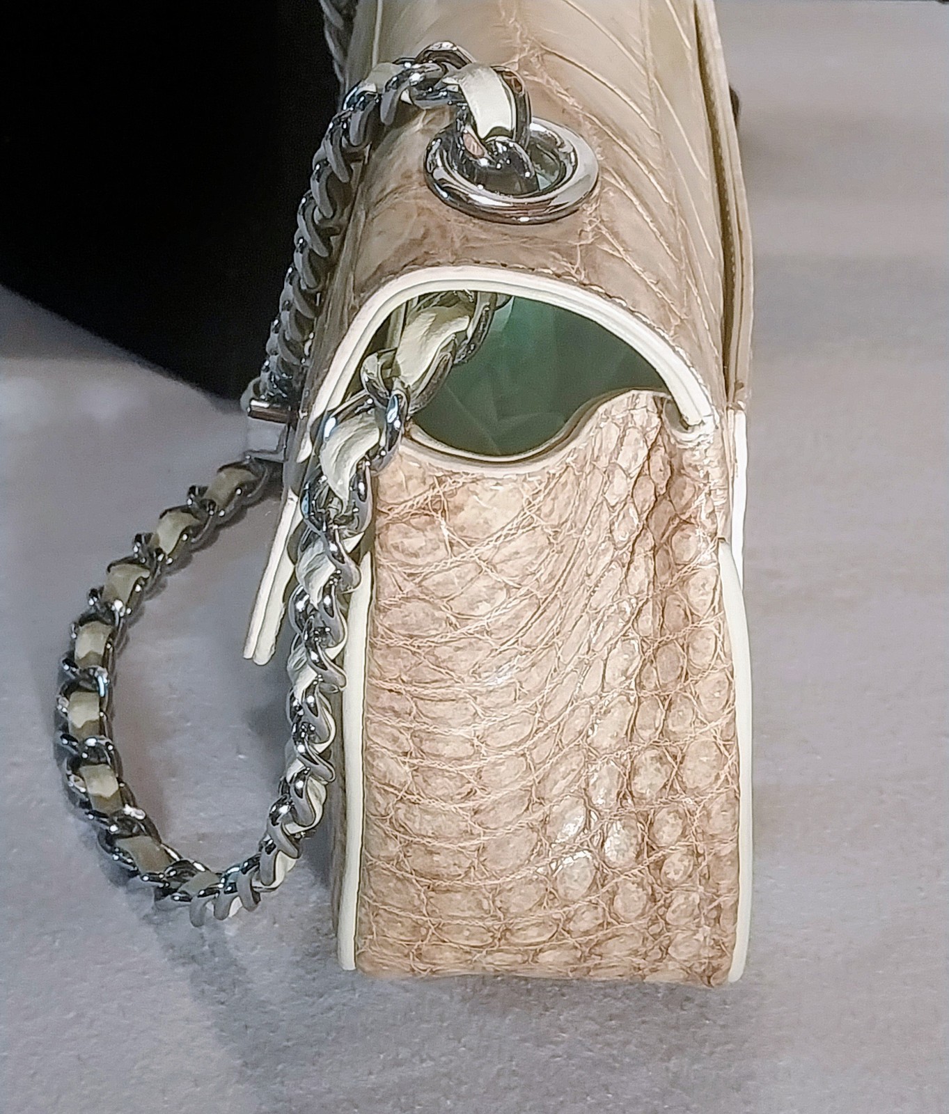 Sal Leather Genuine Crocodile Leather Crossbody Bag 7X6X3