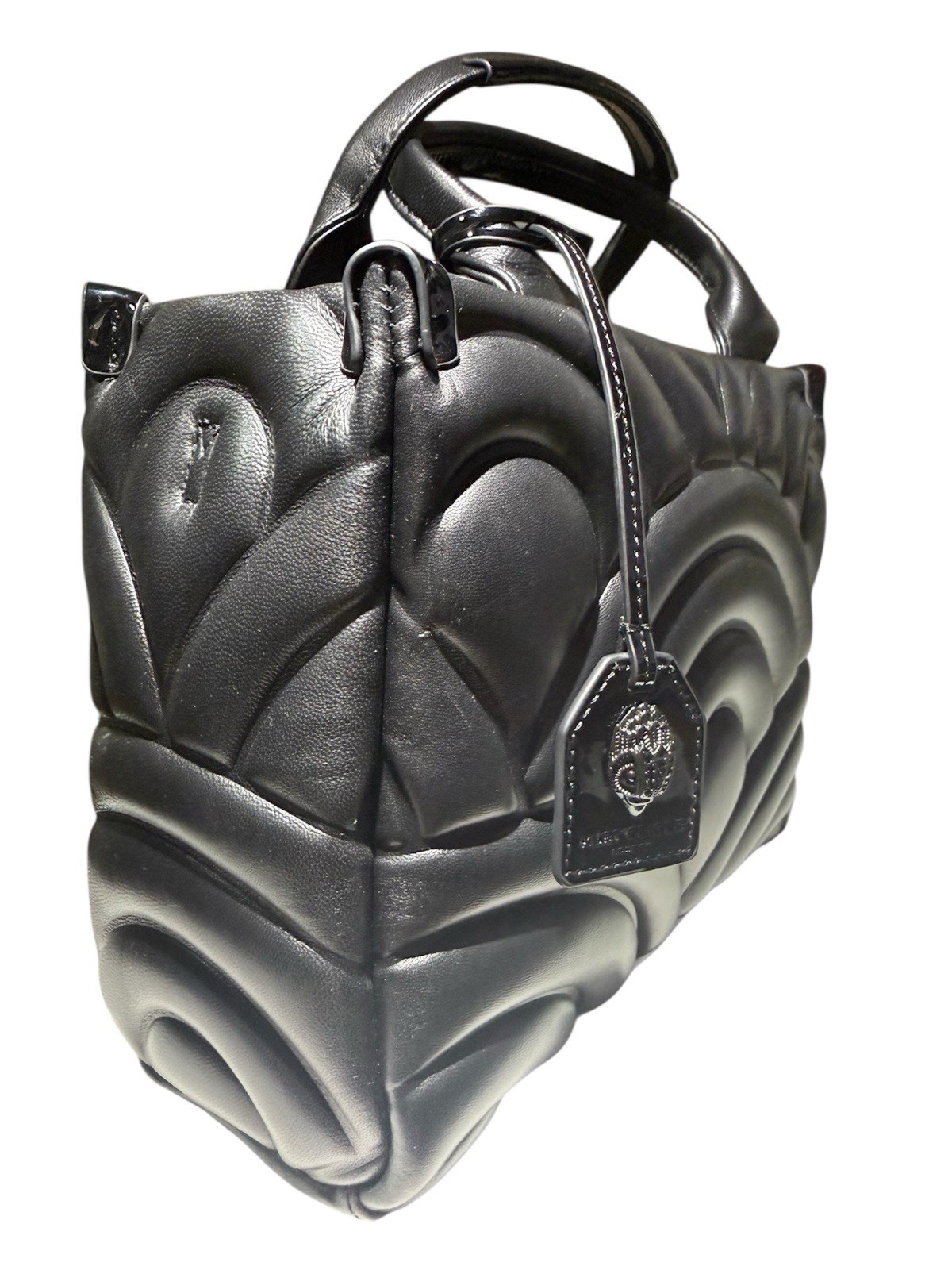 Kurt Geiger London Small Southbank Puff Leather Tote Black NWT $245