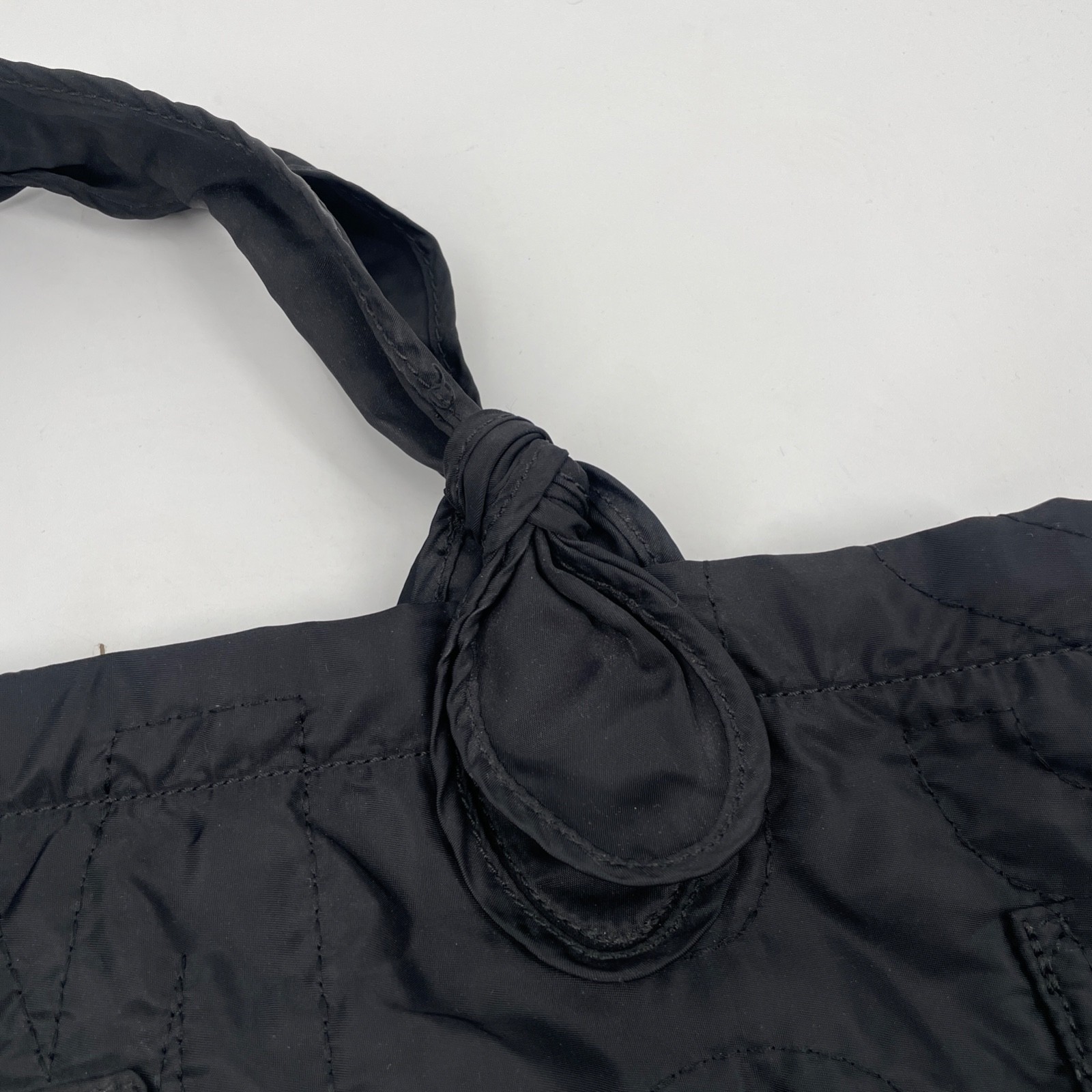 Mark Jacobs 22″ quilted nylon fabric Bag tote Black pockets logo Large oversized